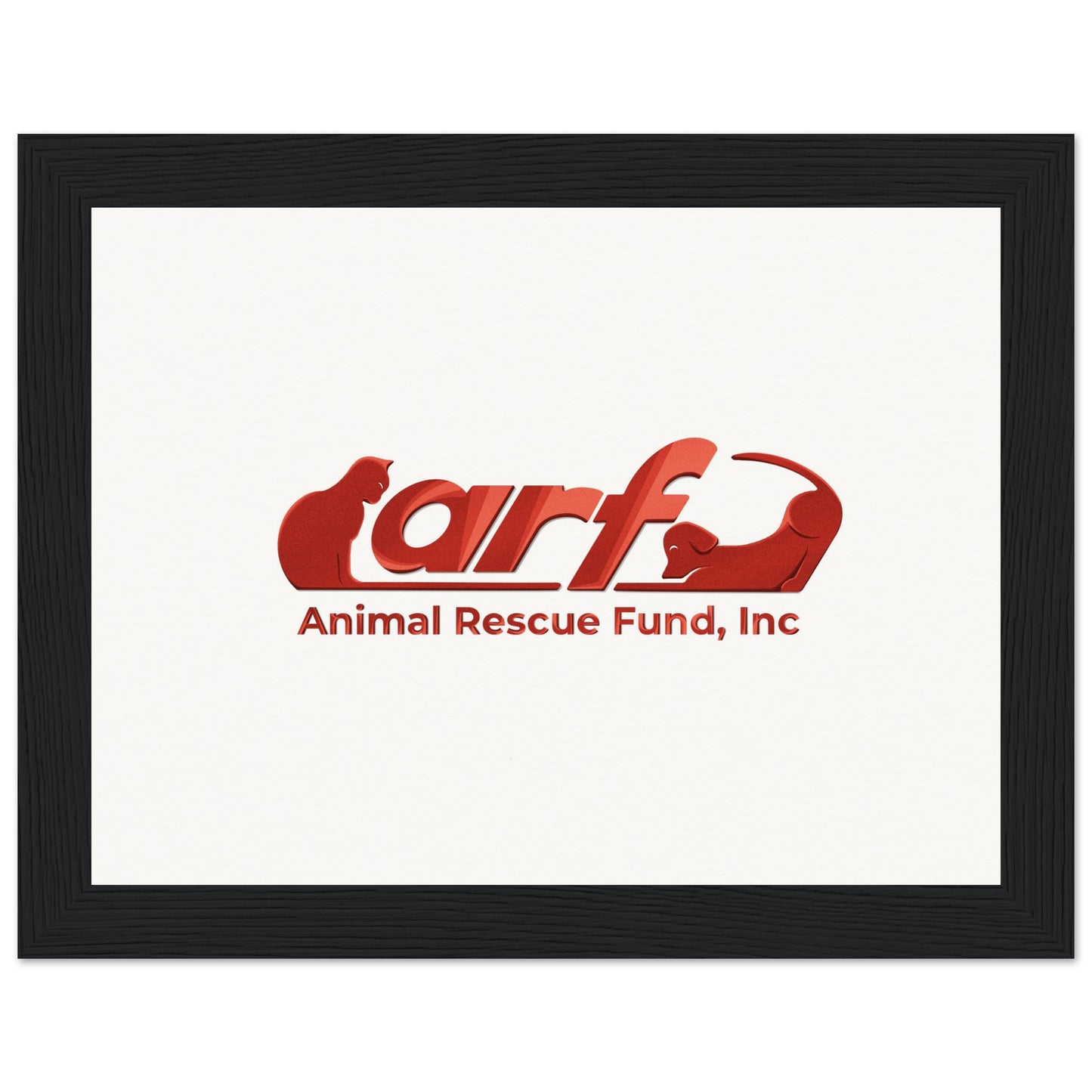 ARF: Animal Rescue Fund - Museum-Quality Matte Paper Wooden Framed Poster