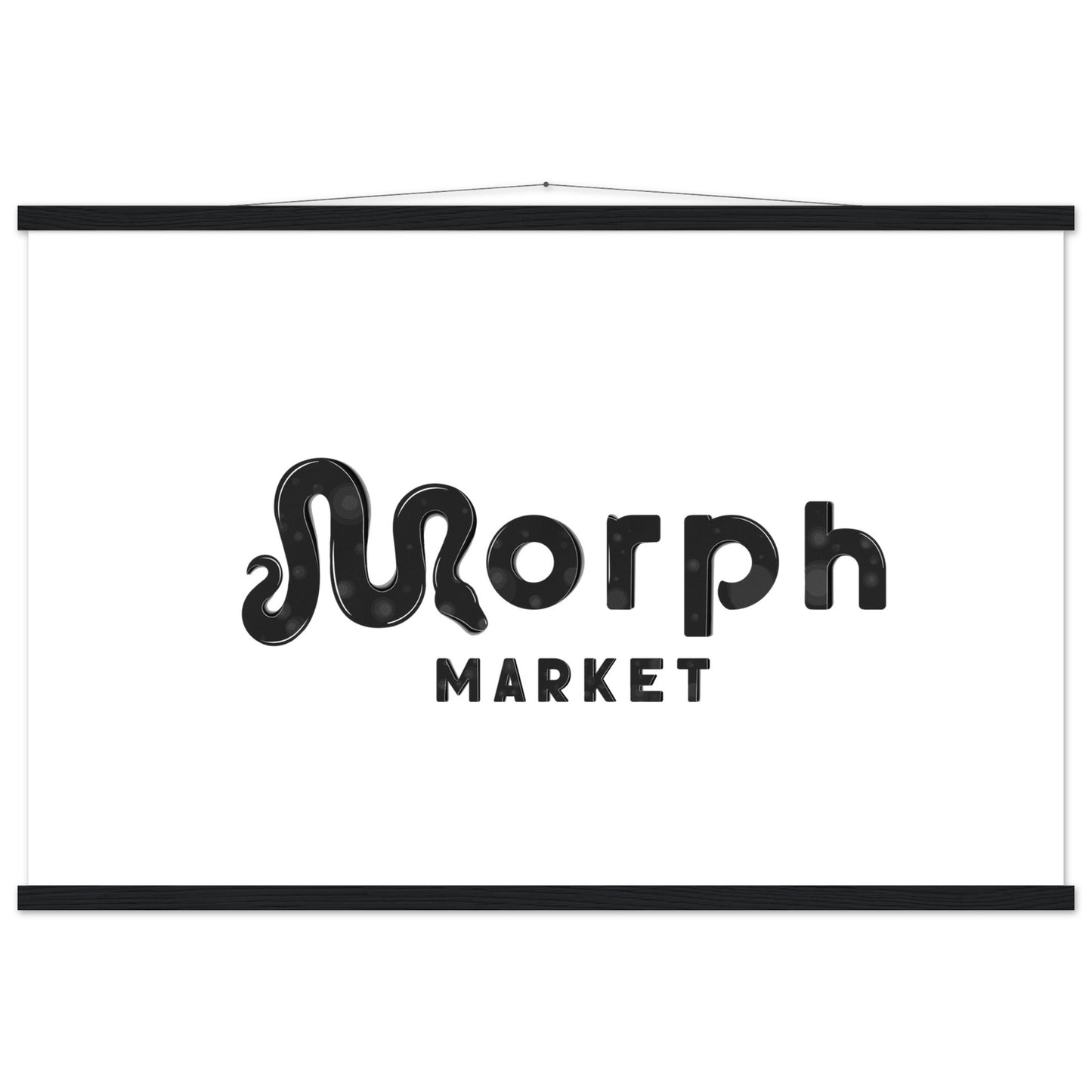 Morph Market (Dark Circles) - Premium Matte Paper Poster with Hanger