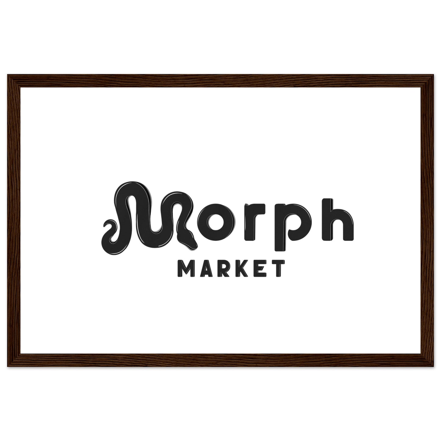 Morph Market (Dark) - Premium Matte Paper Wooden Framed Poster