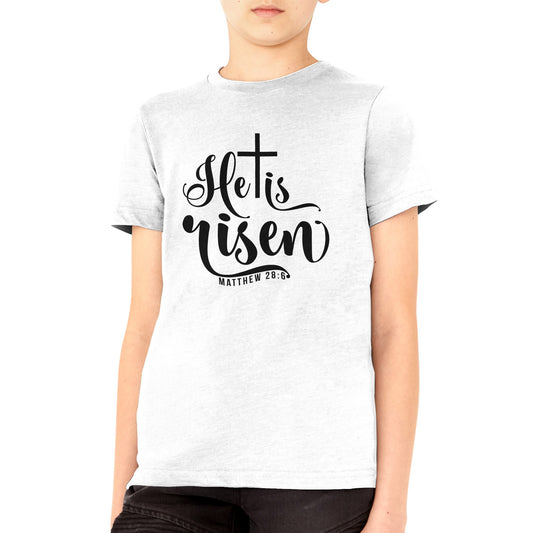 He is Risen (Matthew 20:6) - Premium Kids Crewneck T-shirt