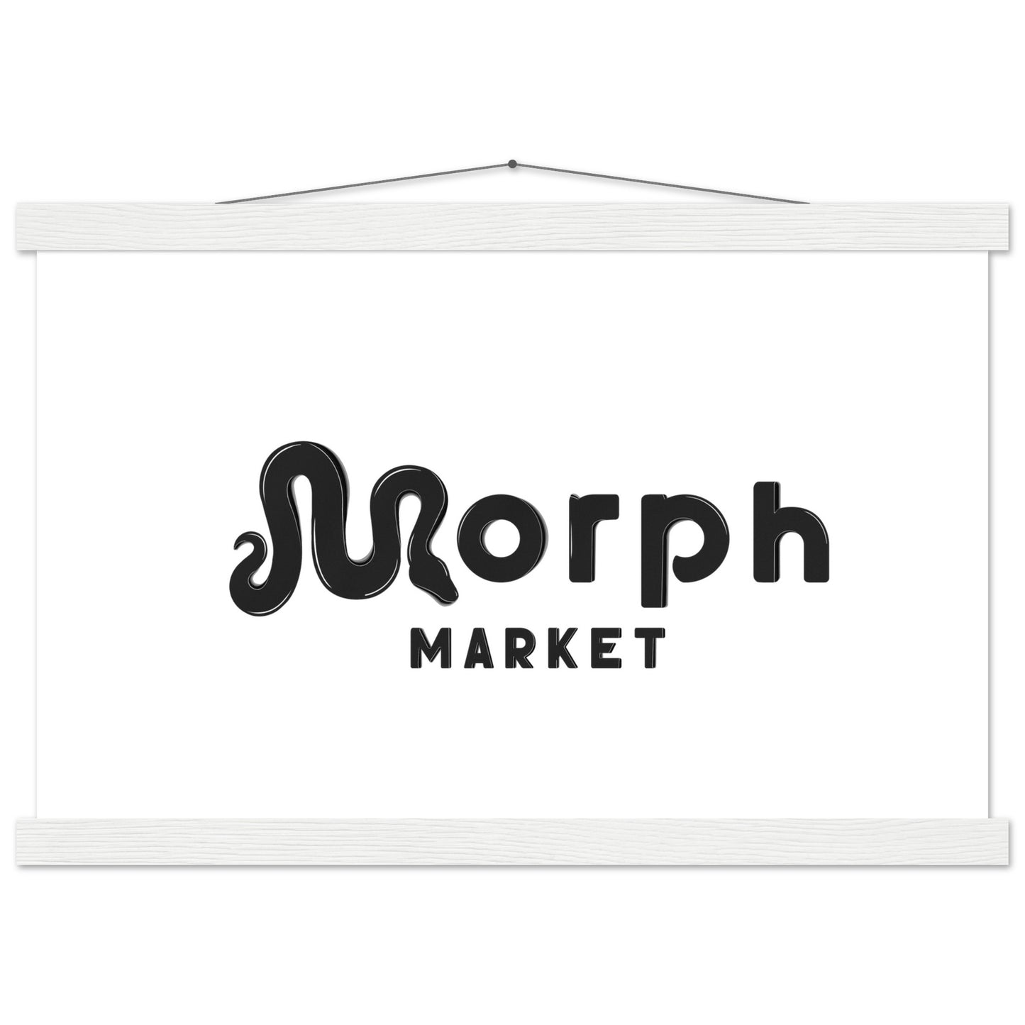 Morph Market (Dark) - Premium Matte Paper Poster with Hanger