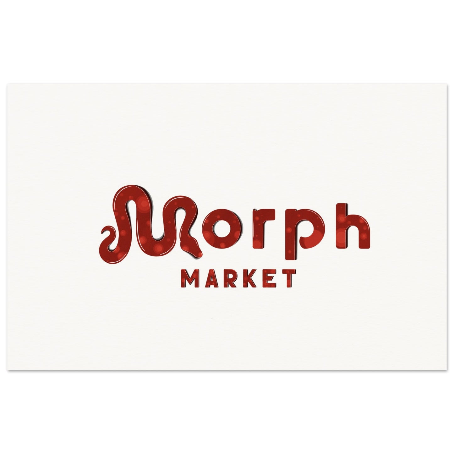 Morph Market (Red Circles) - Museum-Quality Matte Paper Poster