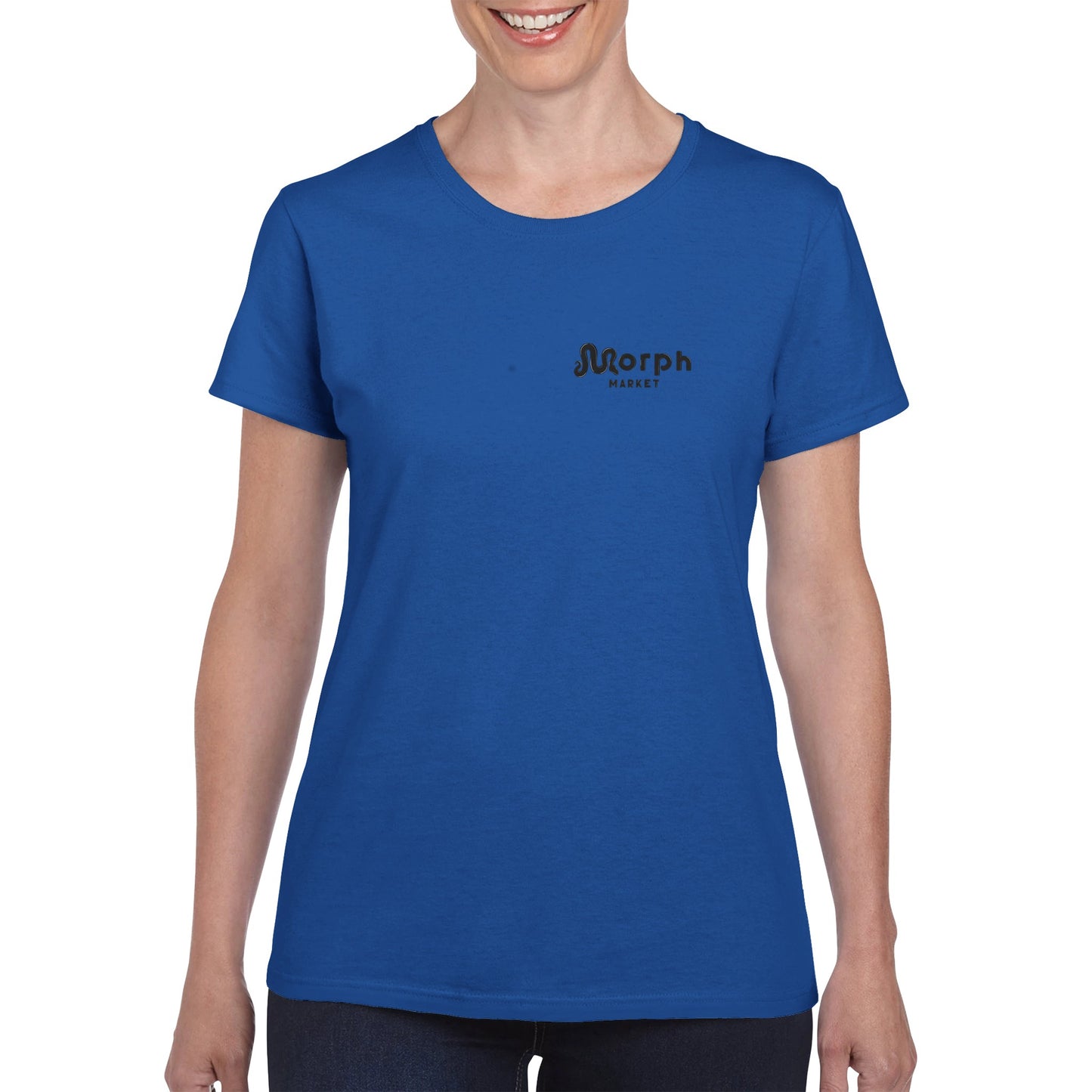 Morph Market (Dark) - Heavyweight Womens Crewneck T-shirt