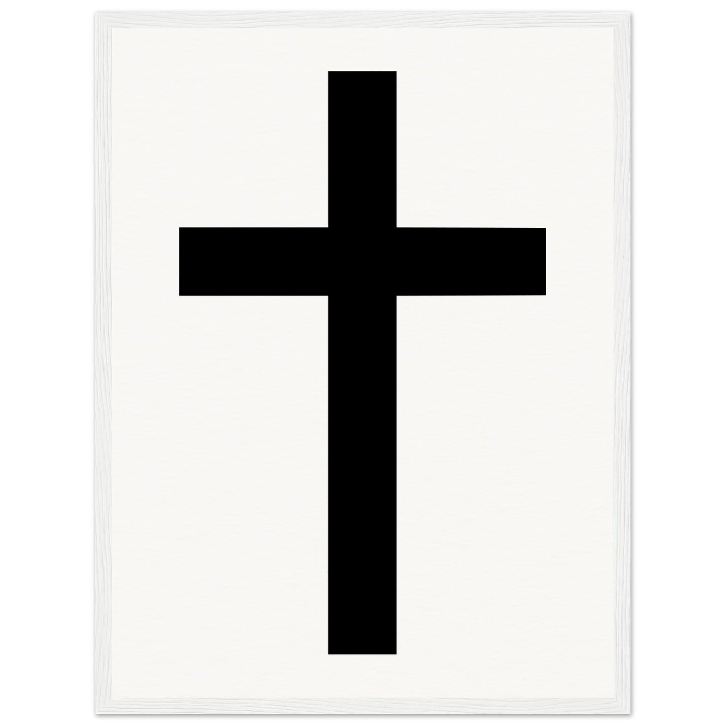 Christian Cross / Everyday is a Fresh Start - Museum-Quality Matte Paper Wooden Framed Poster