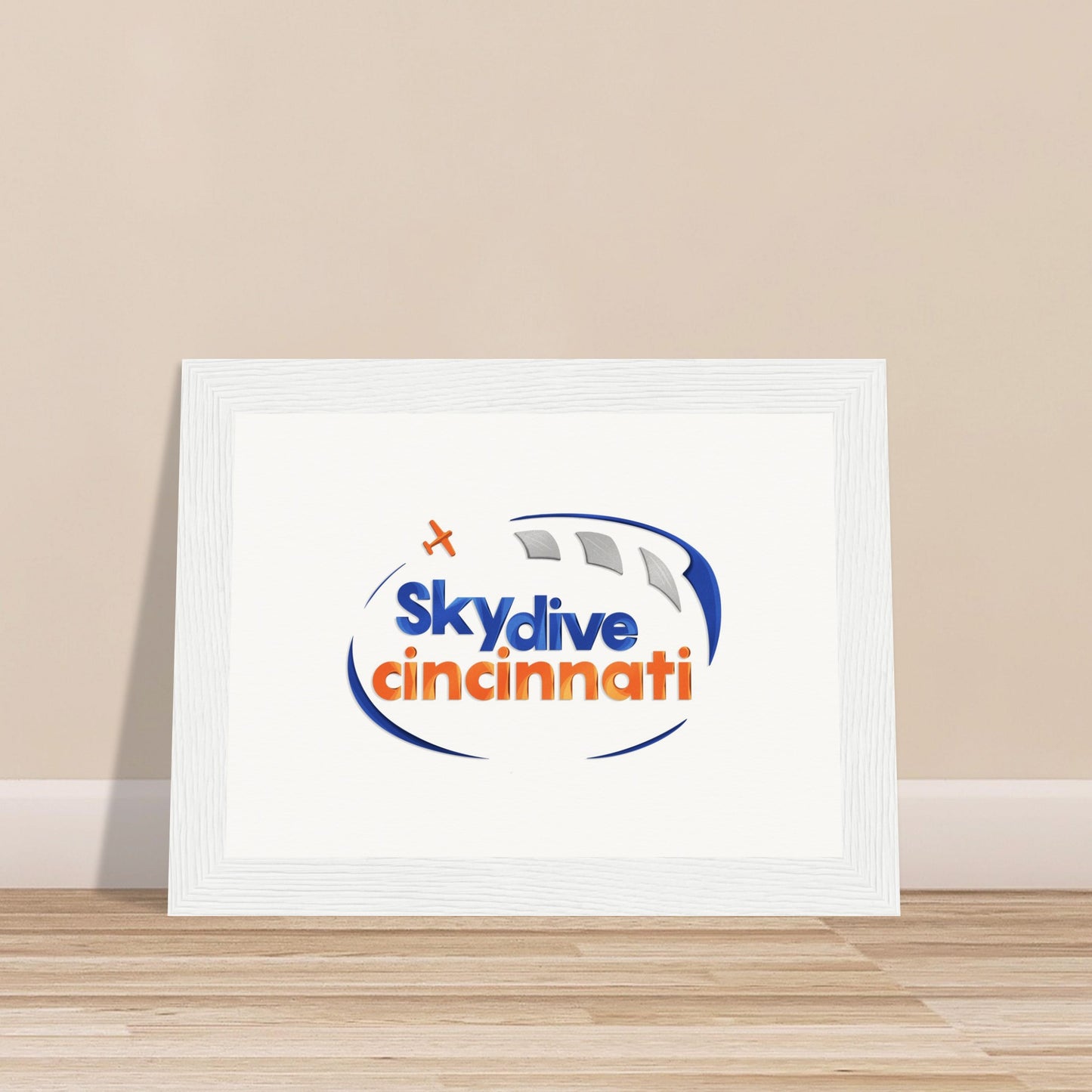 Skydive Cincinnati - Museum-Quality Matte Paper Wooden Framed Poster