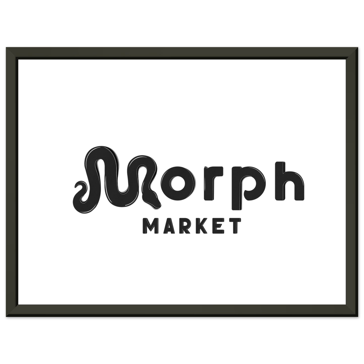 Morph Market (Dark) - Premium Matte Paper Metal Framed Poster