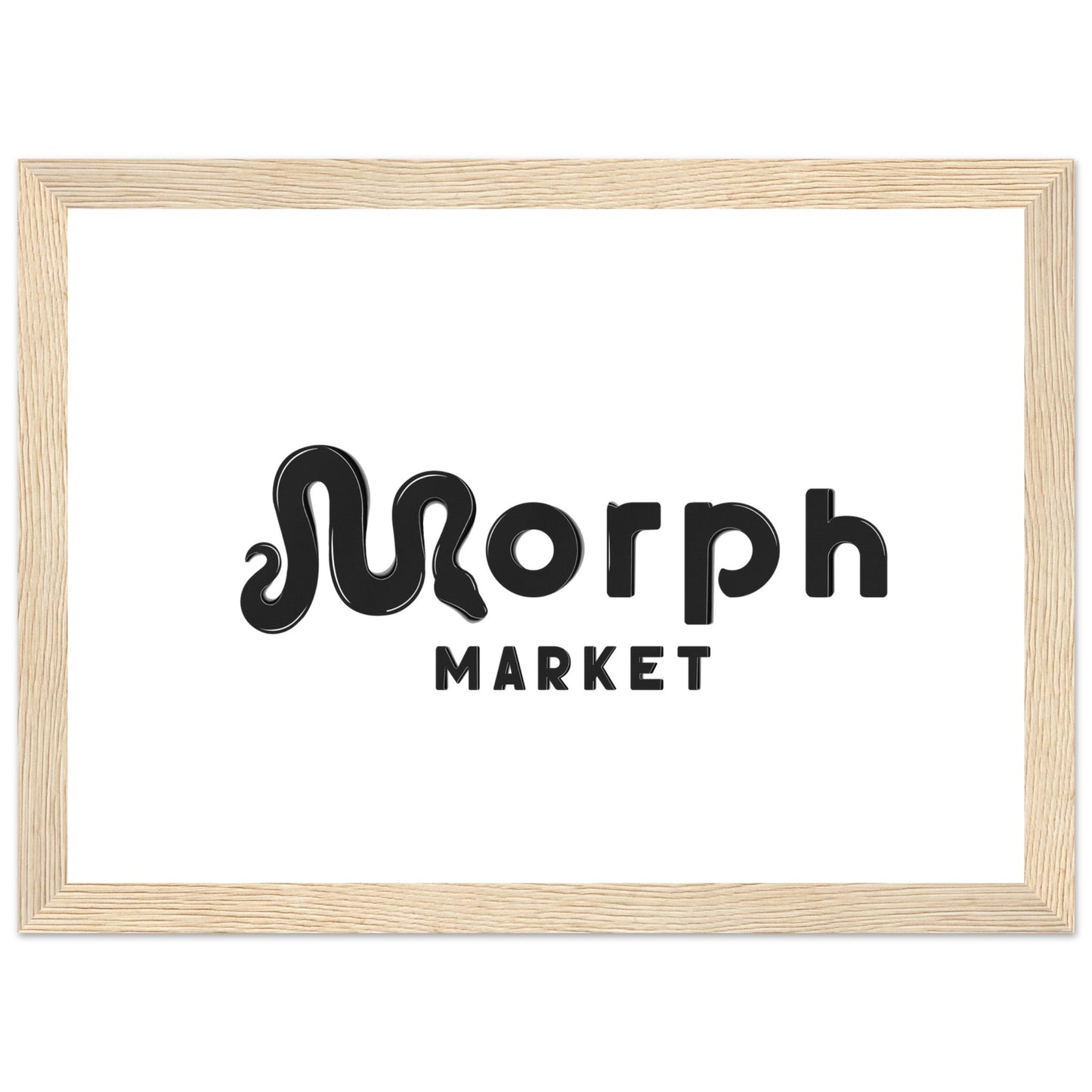 Morph Market (Dark) - Premium Matte Paper Wooden Framed Poster