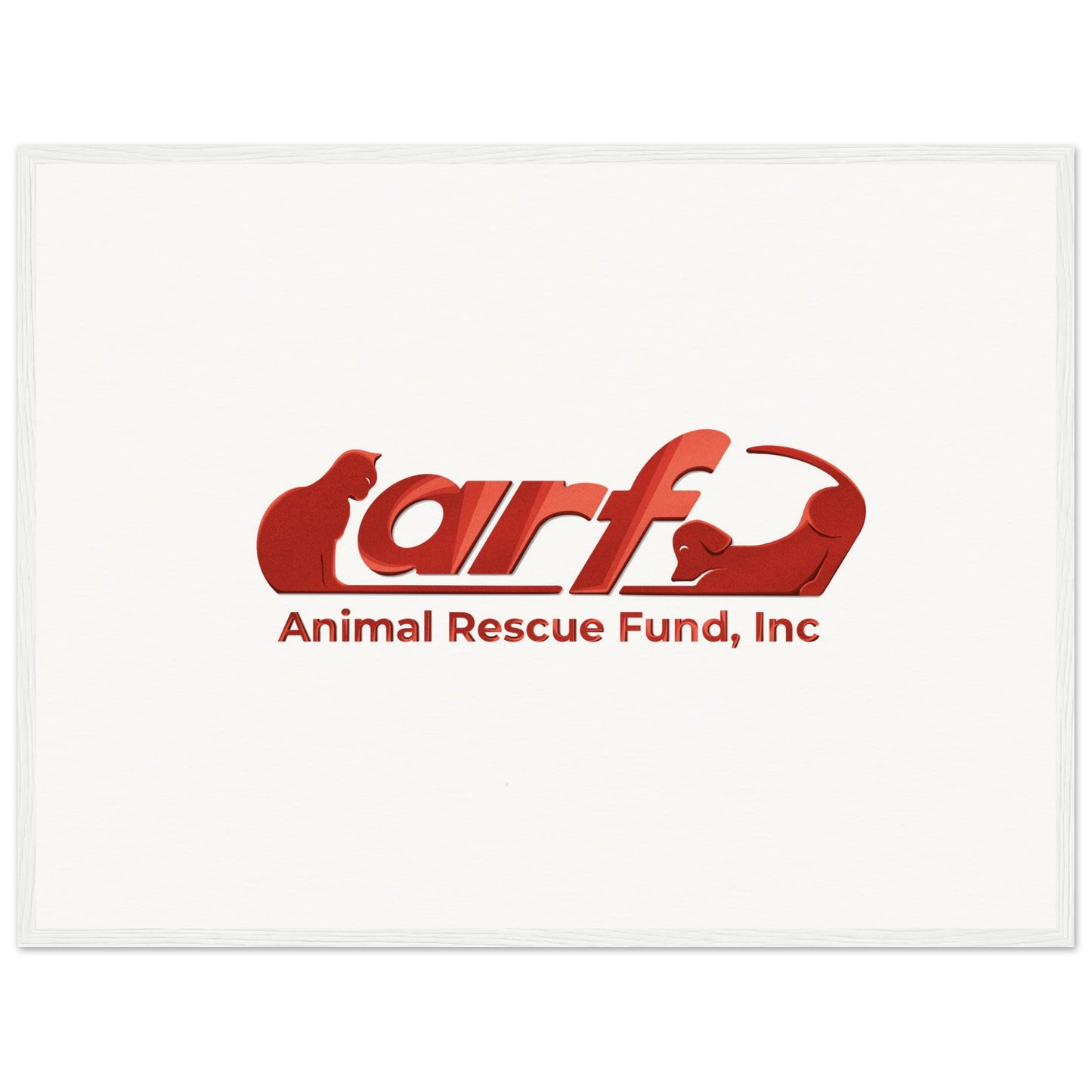 ARF: Animal Rescue Fund - Museum-Quality Matte Paper Wooden Framed Poster