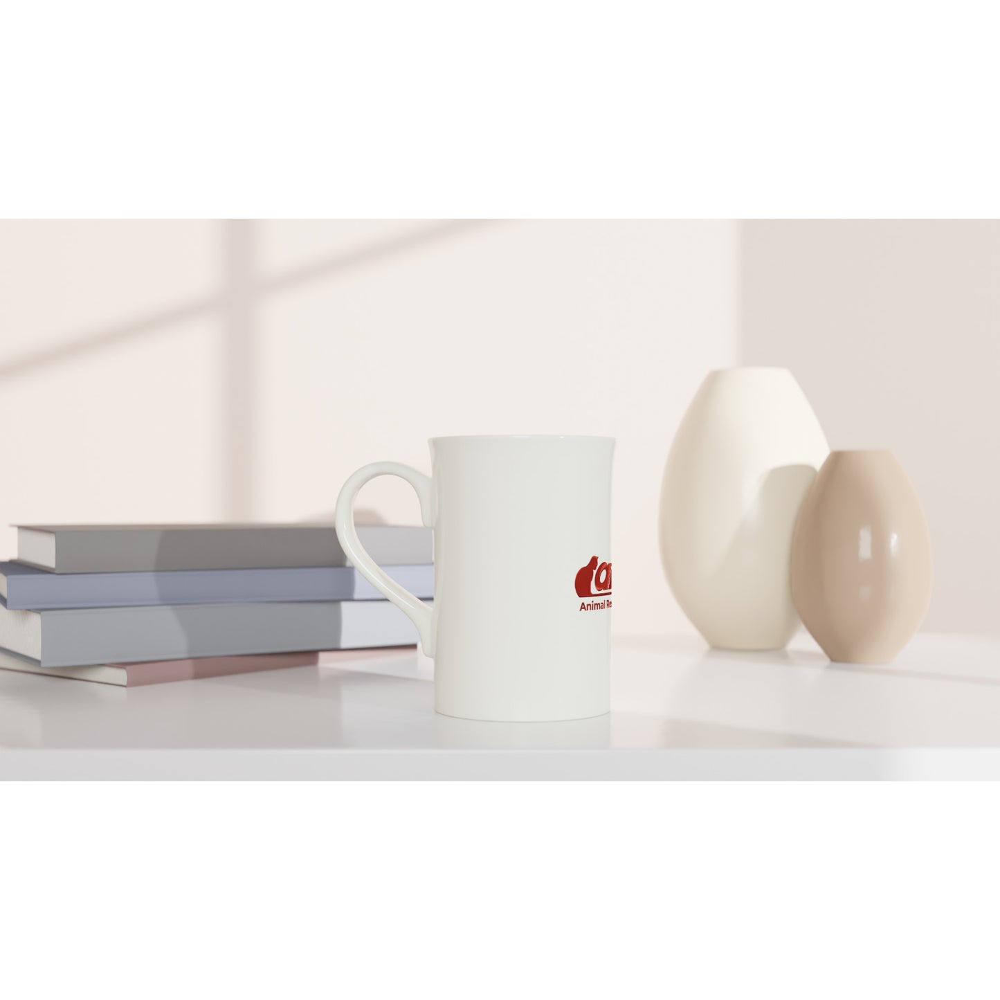 ARF: Animal Rescue Fund - White 10oz Porcelain Slim Mug