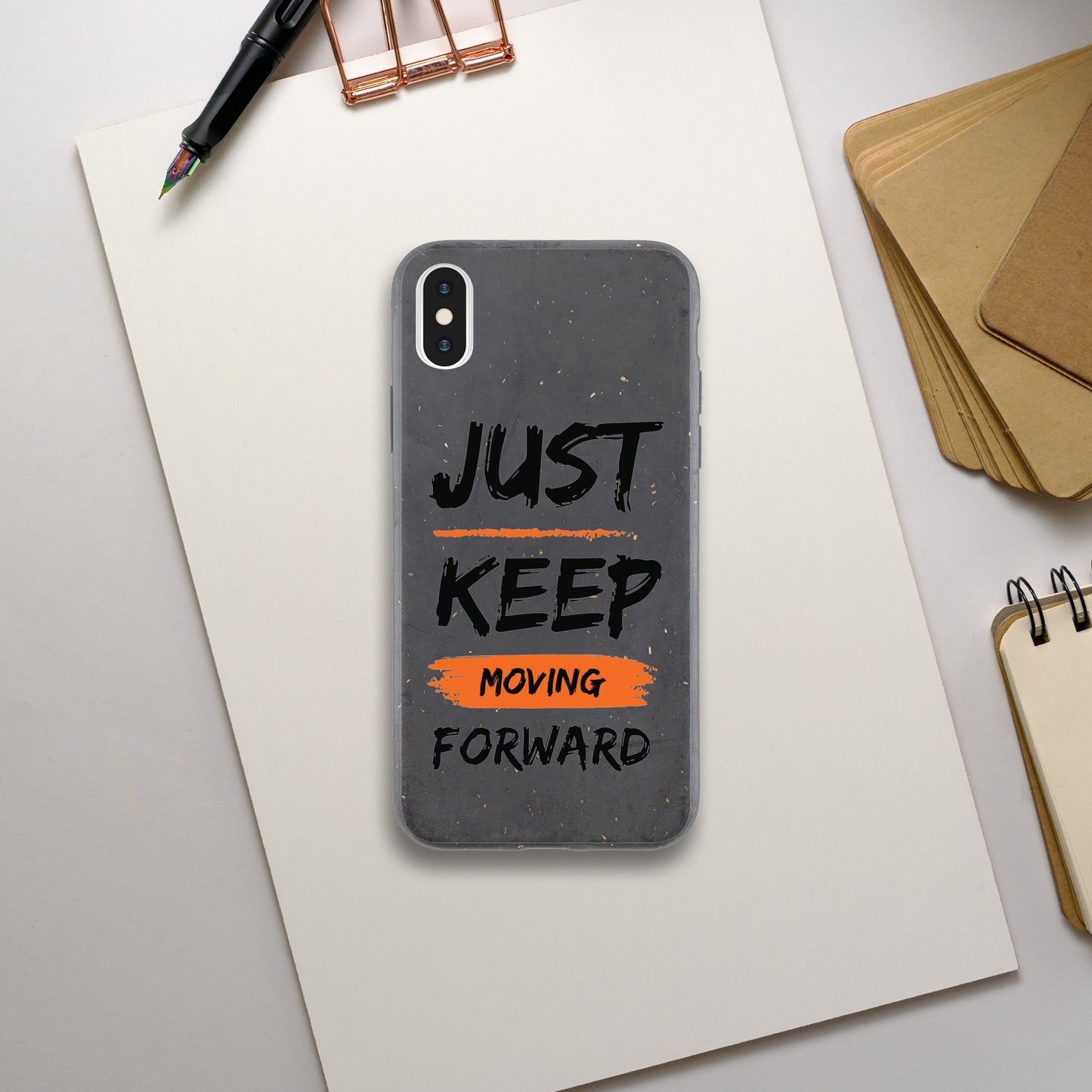 Just Keep Moving Forward - Bio case