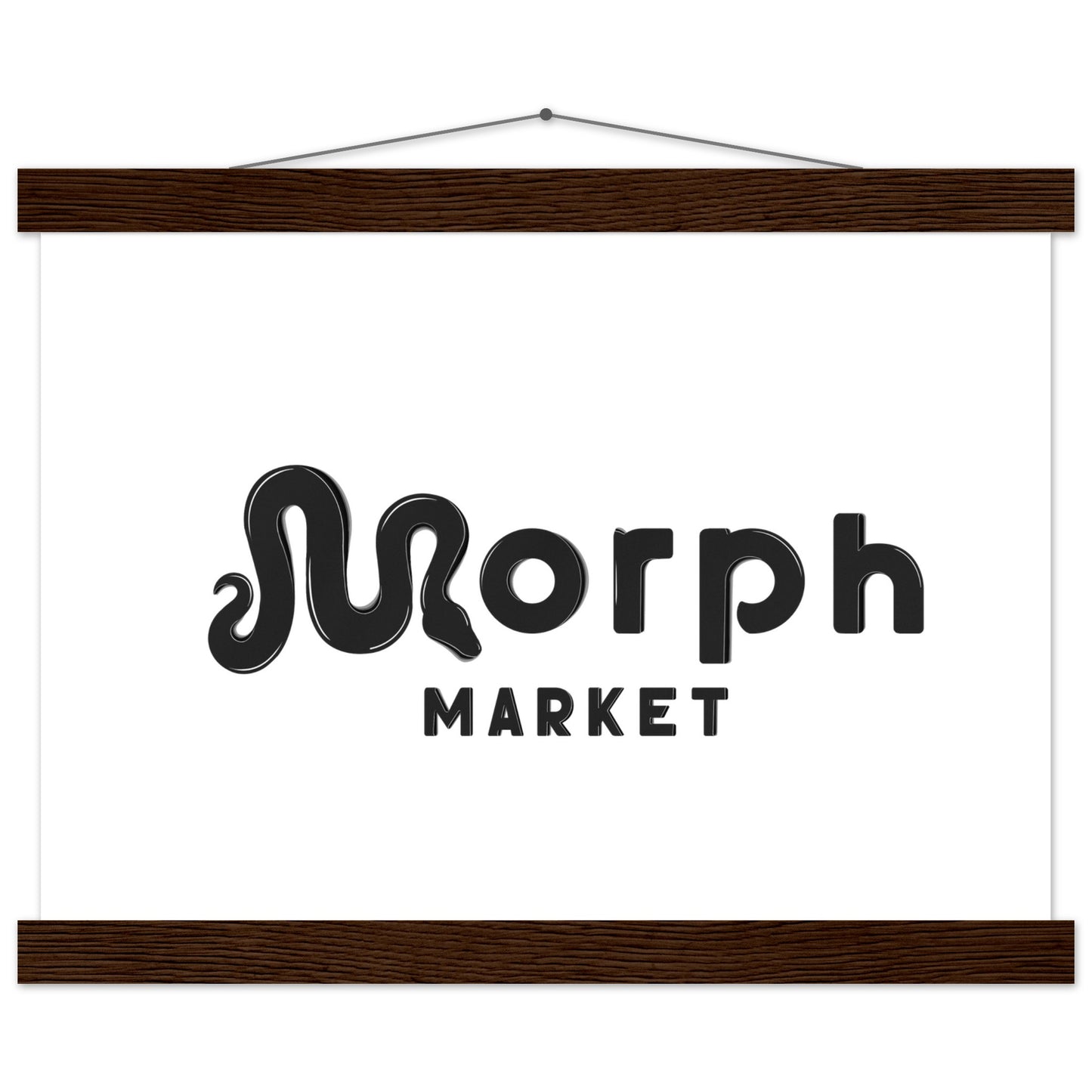 Morph Market (Dark) - Premium Matte Paper Poster with Hanger