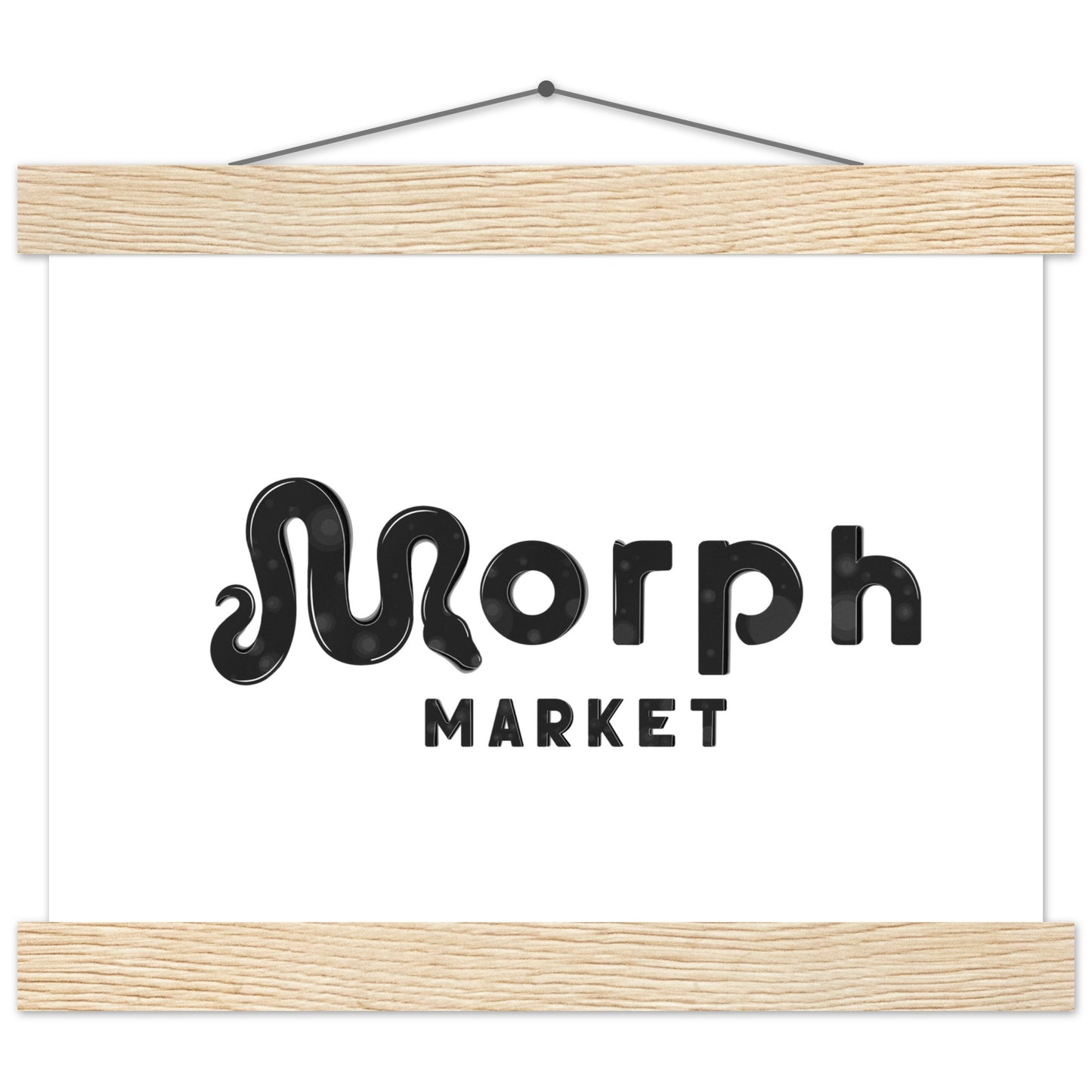 Morph Market (Dark Circles) - Premium Matte Paper Poster with Hanger