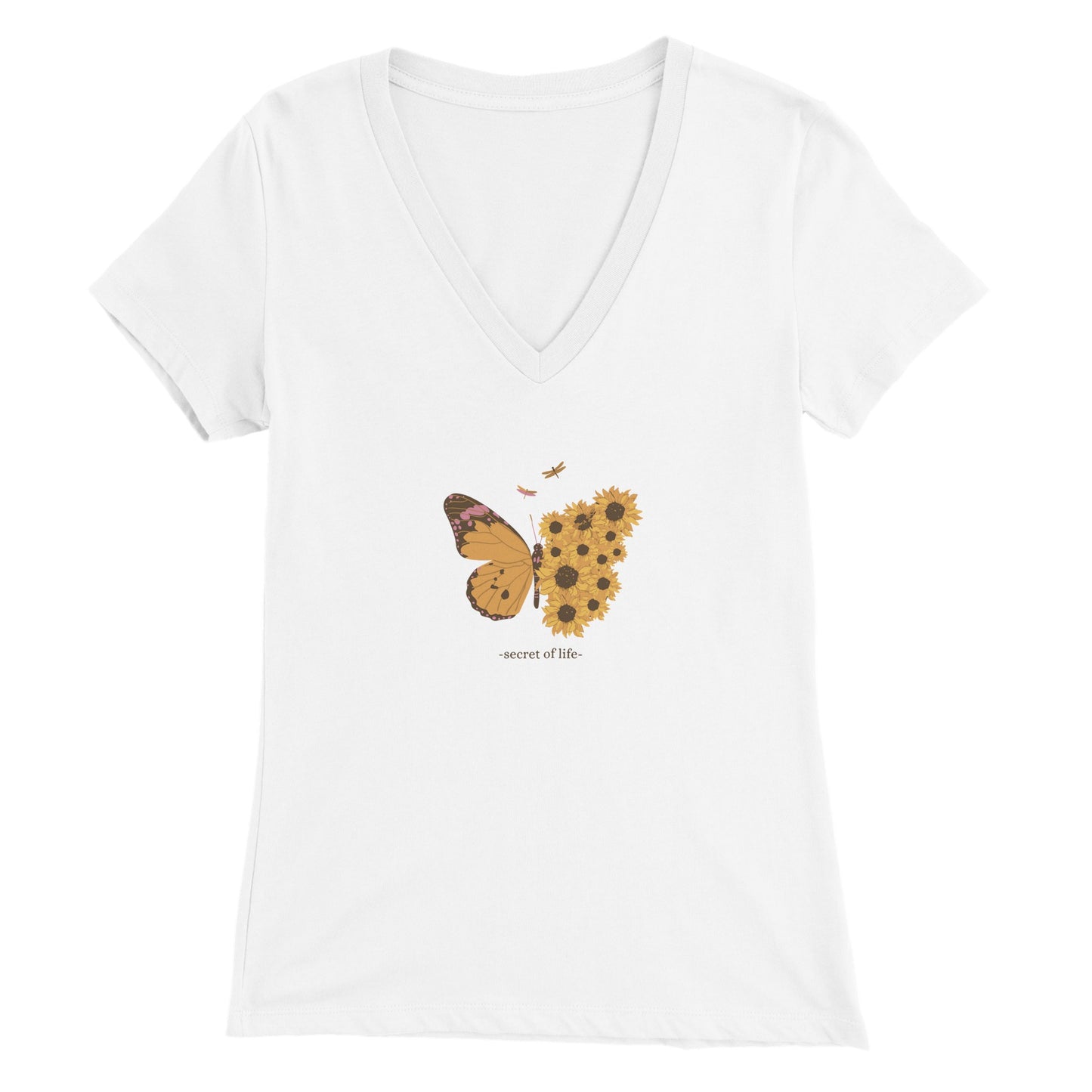 Secret of Life - Premium Womens V-Neck T-shirt