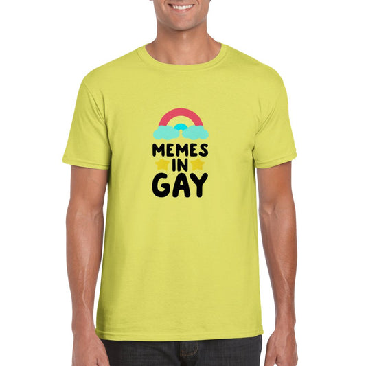 *Memes in Gay* - Classic Unisex Crewneck T - shirt - D.T III | Design & Photography