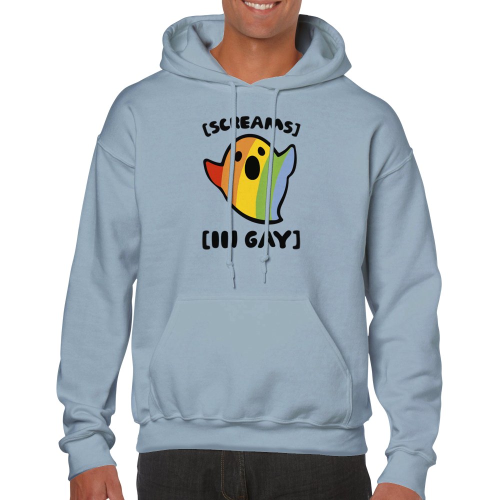 *Screams* [ in gay ] - Classic Unisex Pullover Hoodie - D.T III | Design & Photography