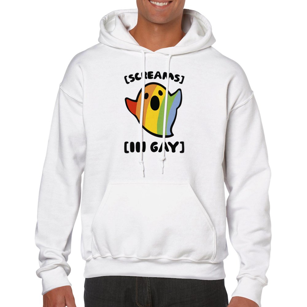 *Screams* [ in gay ] - Classic Unisex Pullover Hoodie - D.T III | Design & Photography