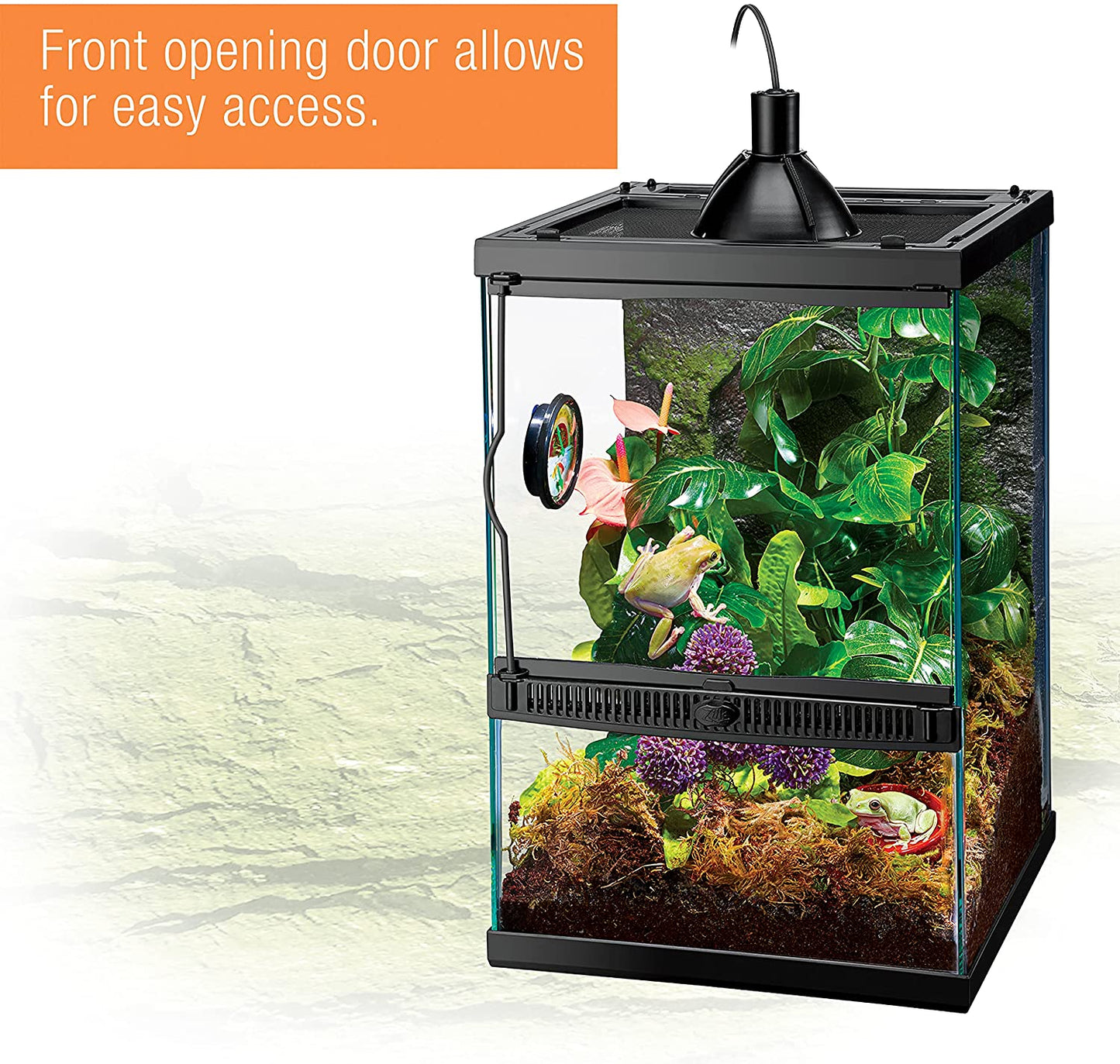 Zilla Tropical Reptile Vertical Starter Kit with Mini Halogen Lighting (ECOM)