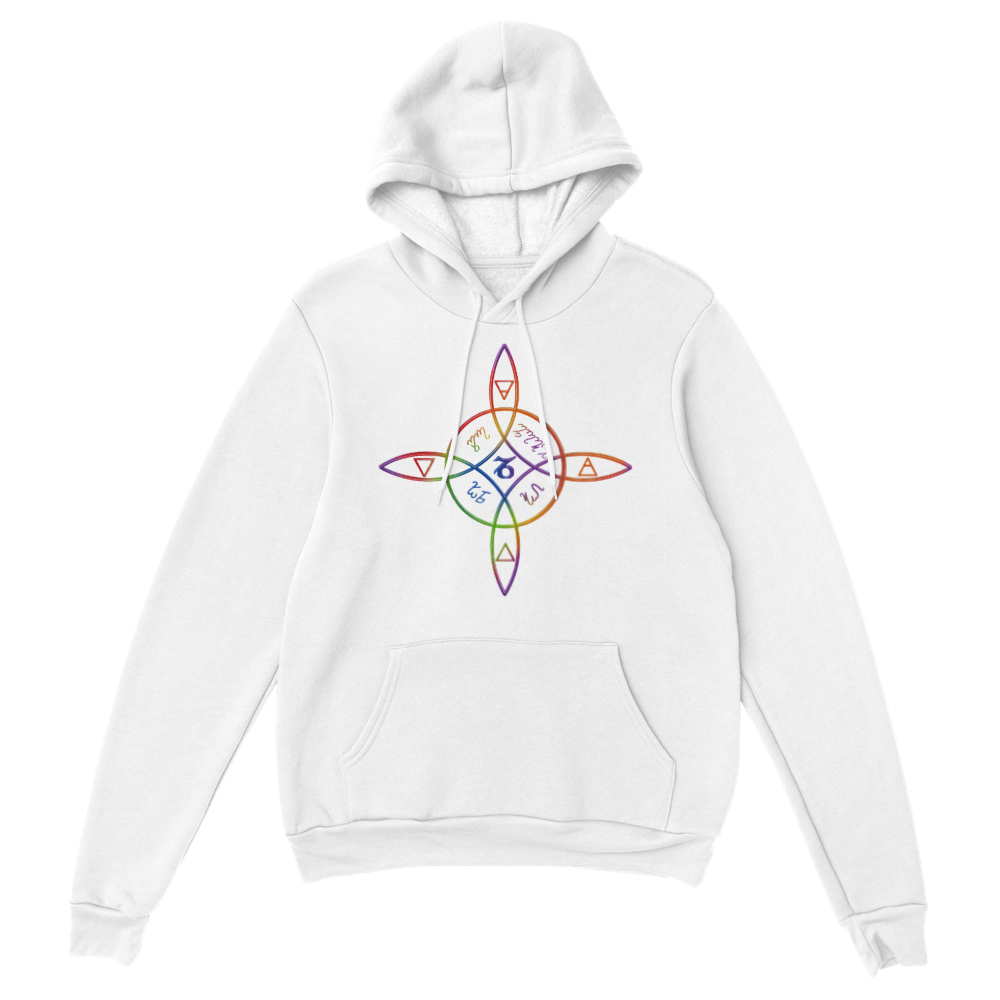 Gavin-Classic Unisex Pullover Hoodie (Rainbow)