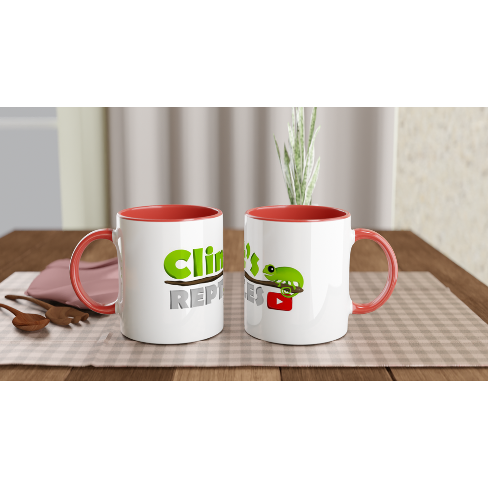 Clint's Reptiles -- White 11oz Ceramic Mug with Color Inside