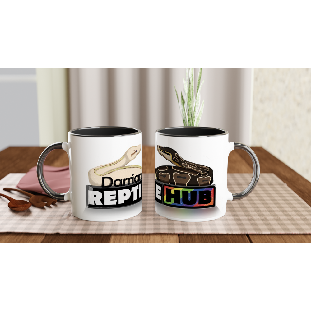 Darrian's Reptile Hub -  11oz Ceramic Mug with Color Inside