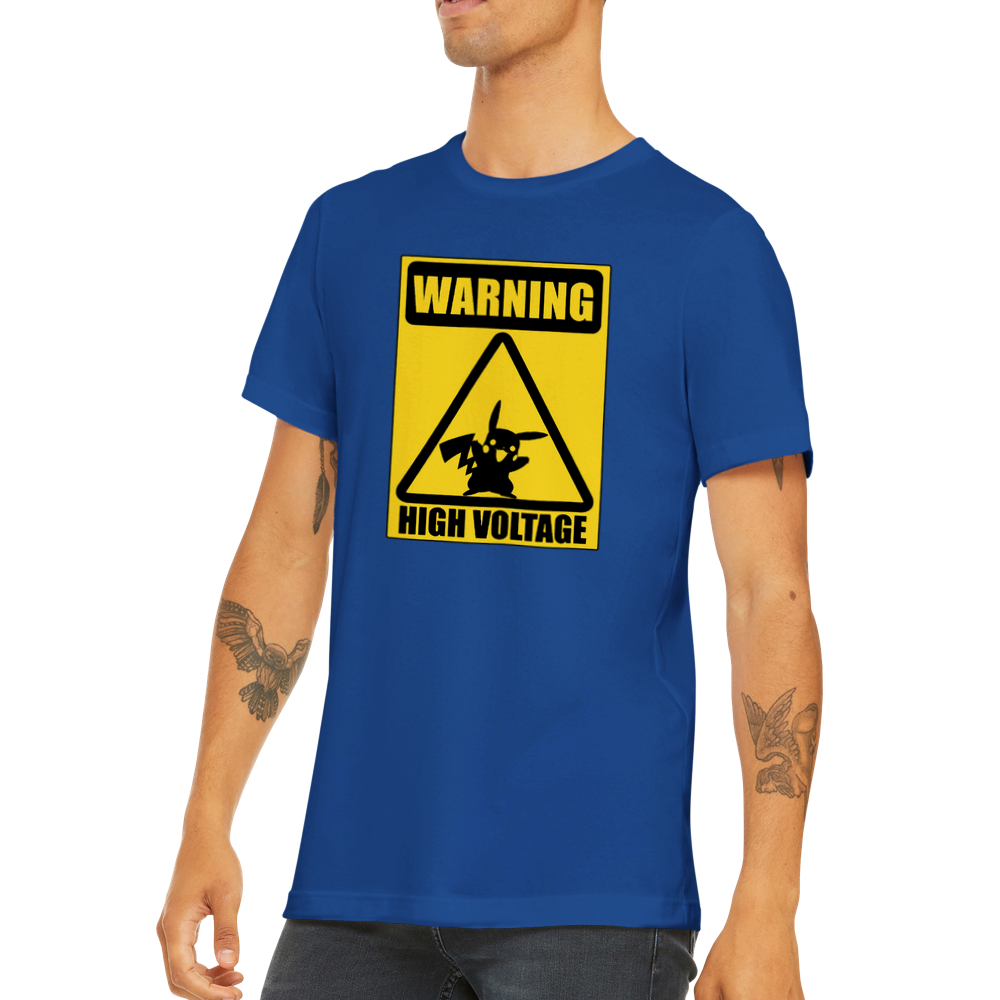 Warning! High Voltage - Classic Unisex Crewneck T-shirt