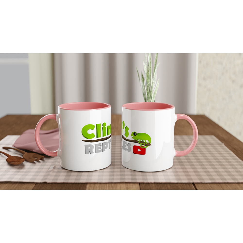 Clint's Reptiles -- White 11oz Ceramic Mug with Color Inside