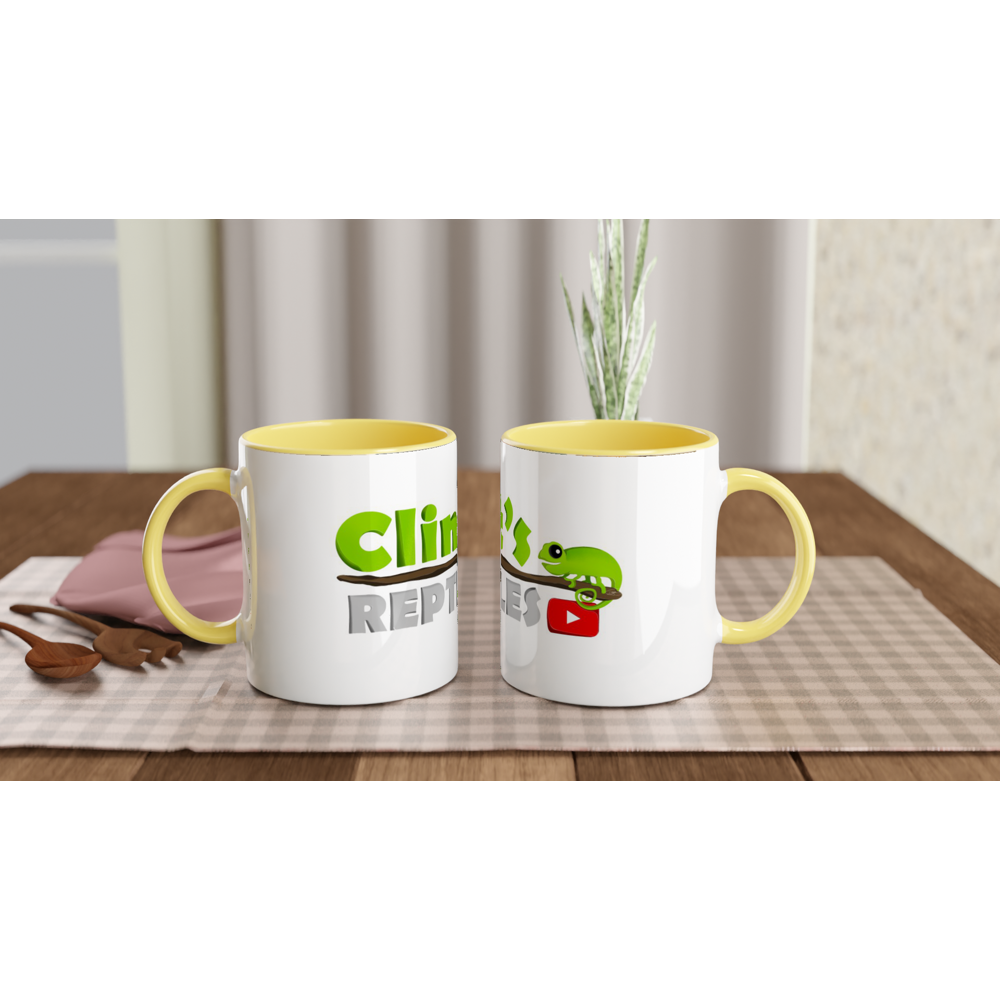 Clint's Reptiles -- White 11oz Ceramic Mug with Color Inside