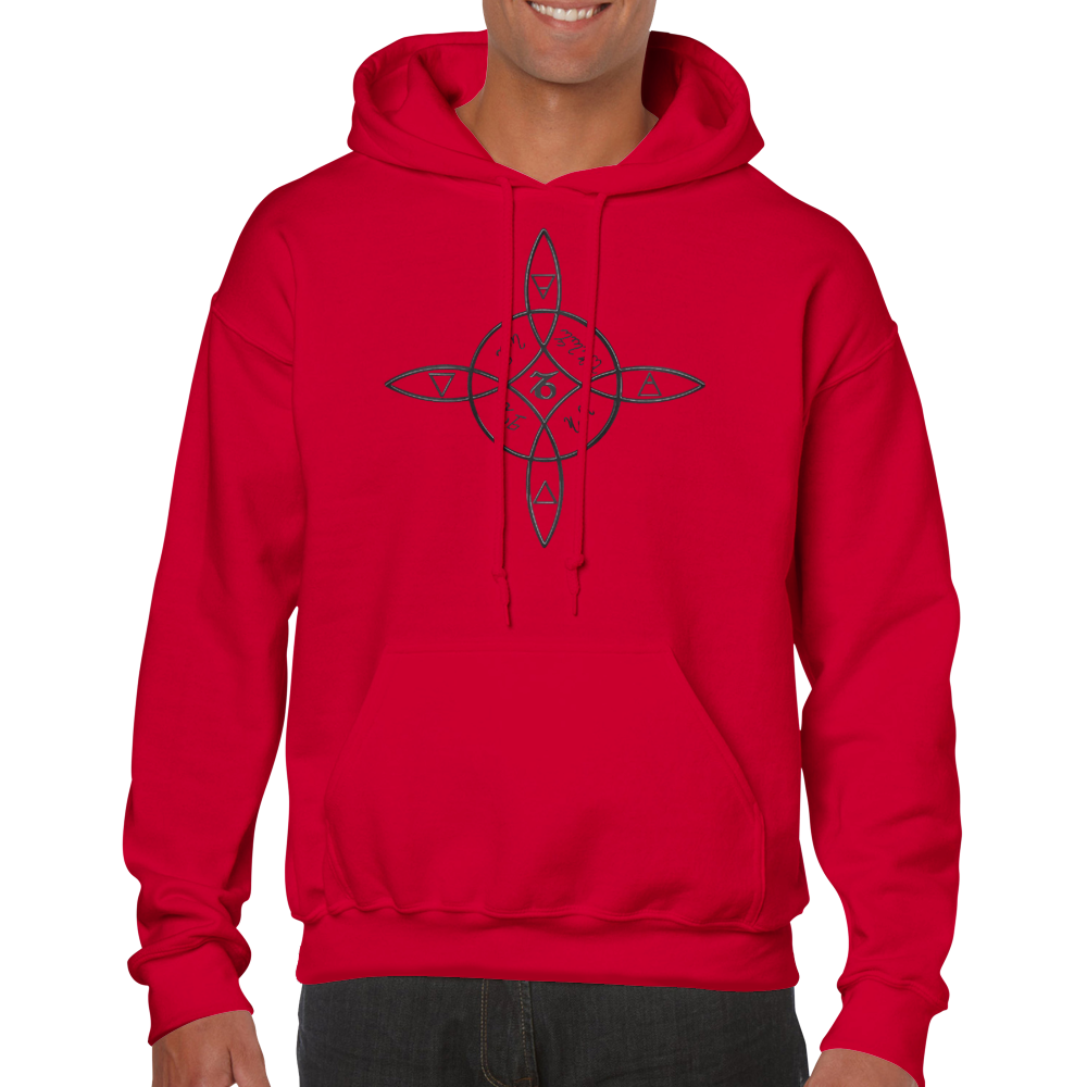 Gavin-Classic Unisex Pullover Hoodie (Black)