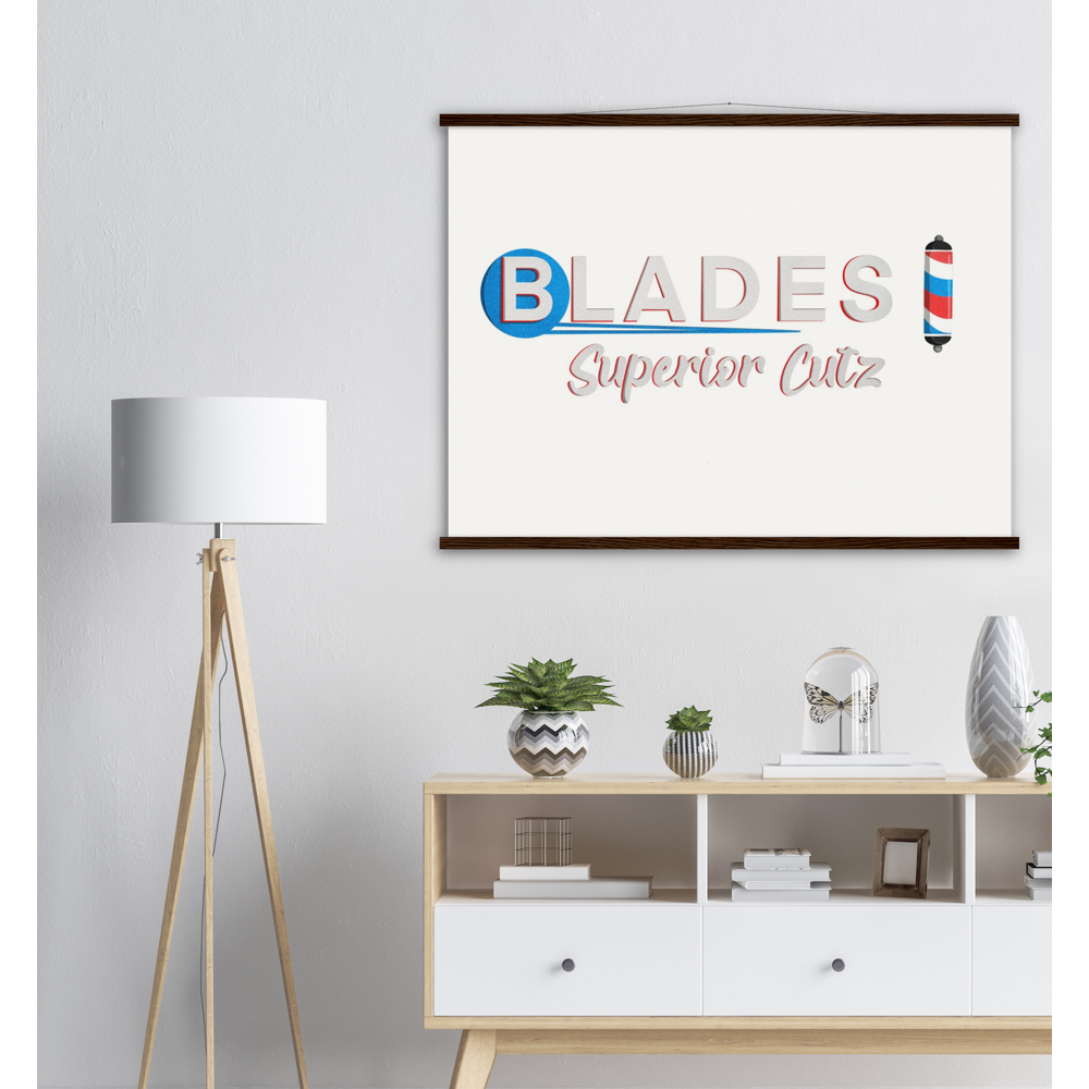 Blades Superior Cutz - Museum-Quality Matte Paper Poster & Hanger