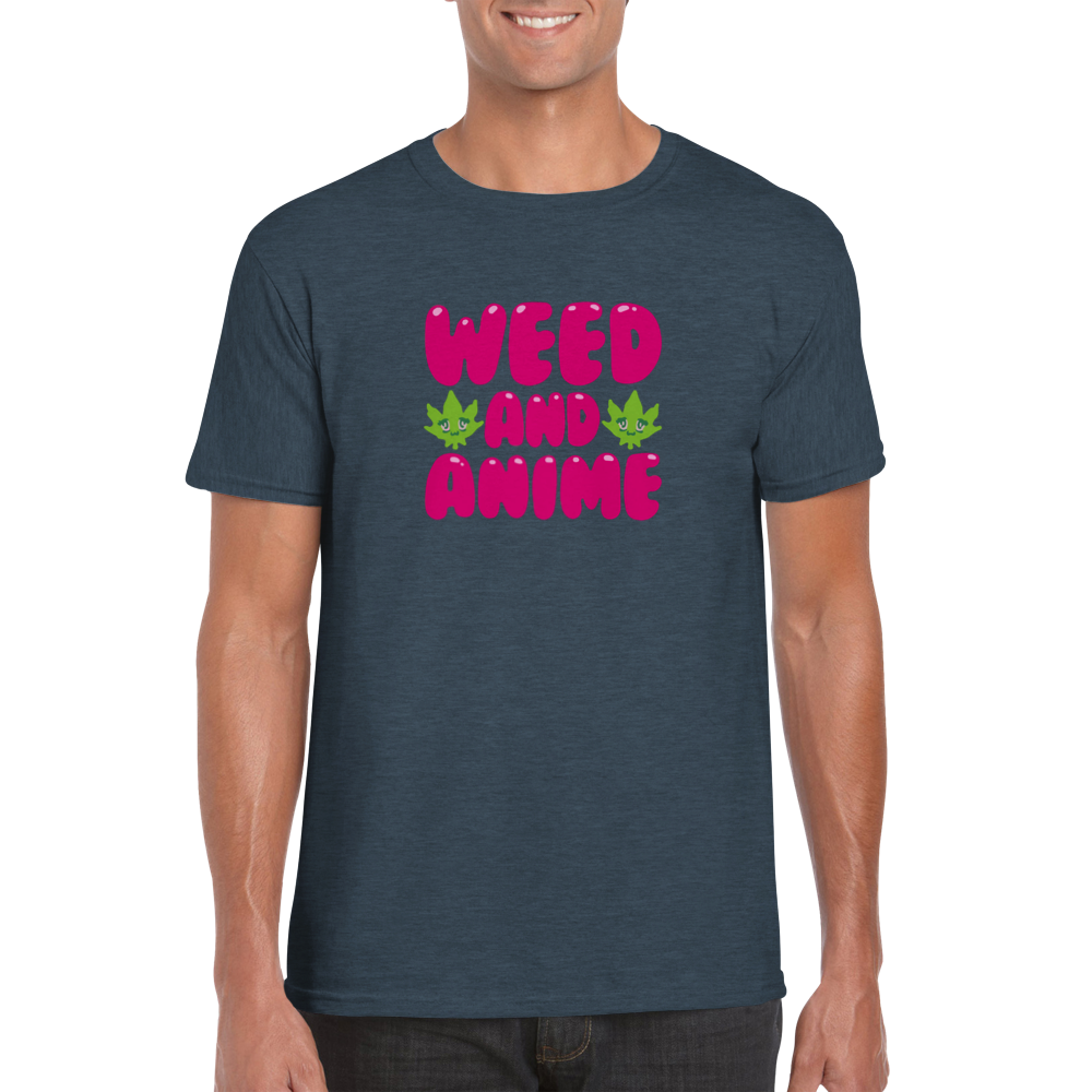 Weed and Anime -- Classic Unisex Crewneck T-shirt