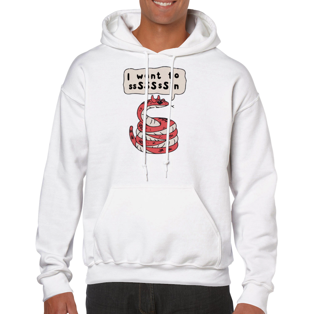 I want to ssSSsSin -- Classic Unisex Pullover Hoodie