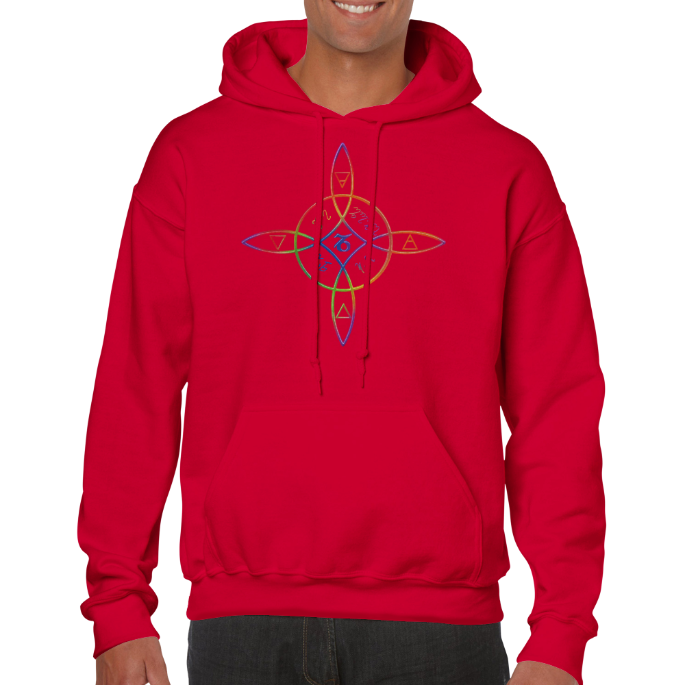 Gavin-Classic Unisex Pullover Hoodie (Rainbow)