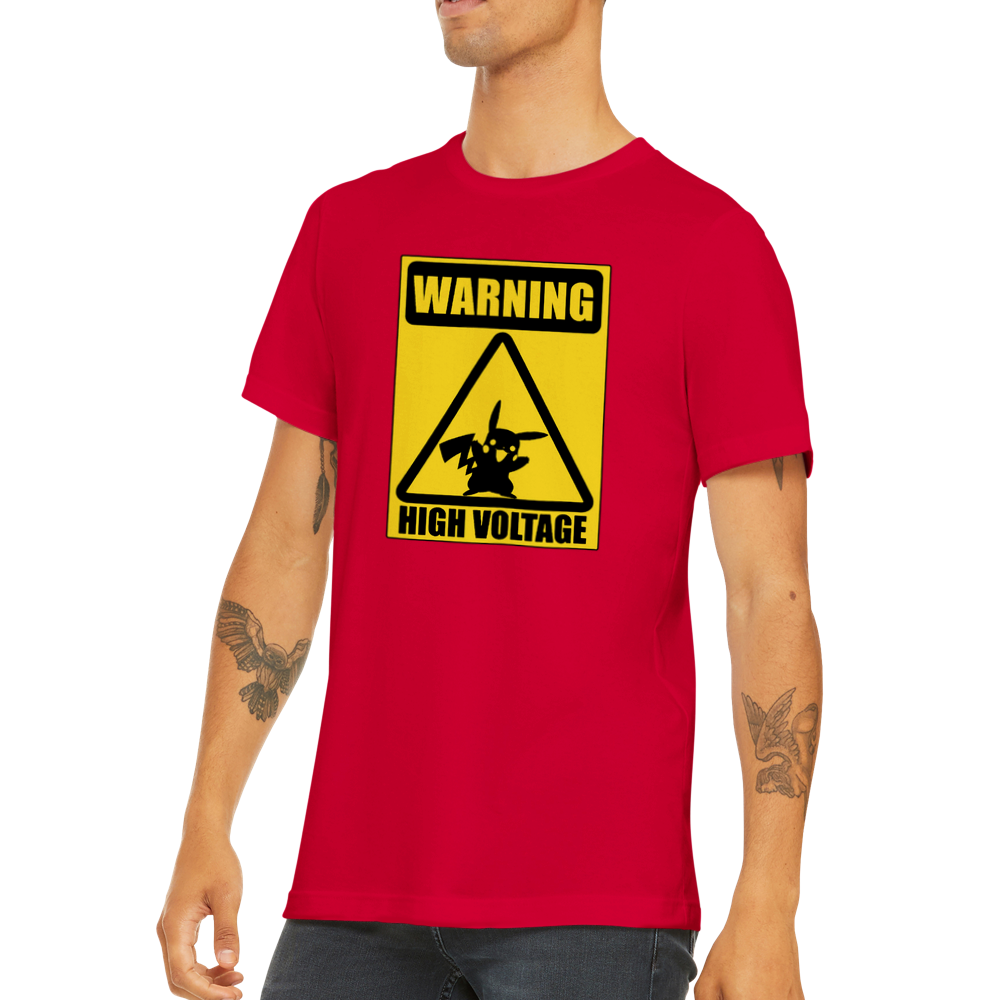 Warning! High Voltage - Classic Unisex Crewneck T-shirt