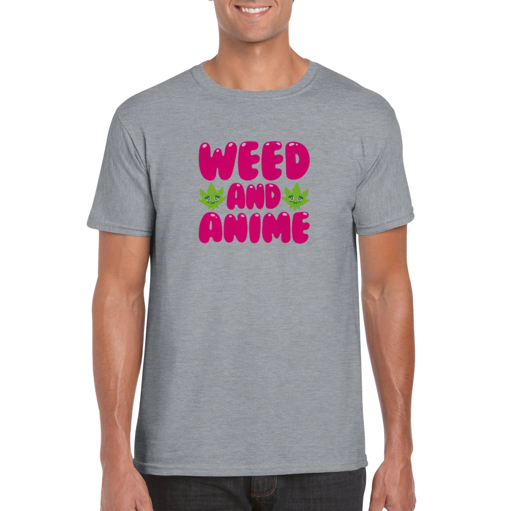 Weed and Anime -- Classic Unisex Crewneck T-shirt