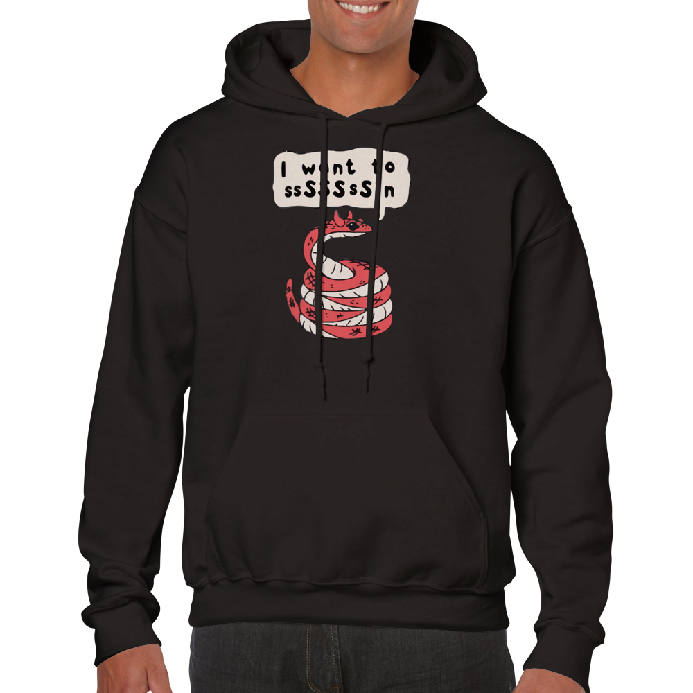 I want to ssSSsSin -- Classic Unisex Pullover Hoodie