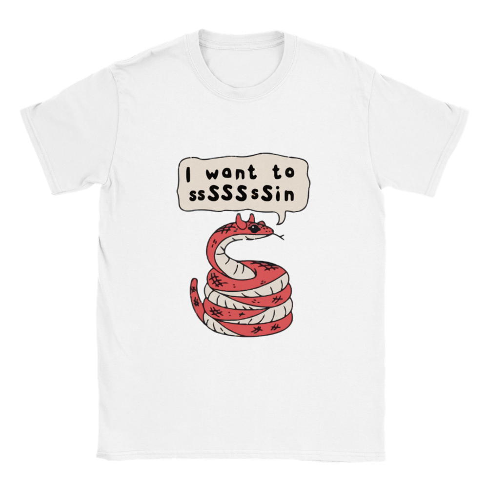 I Want to ssSSSsSin -- Classic Unisex Crewneck T-shirt