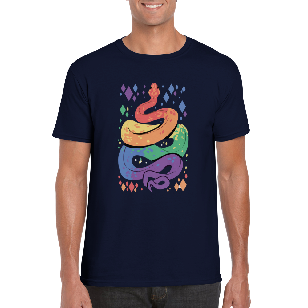 Rainbow Snake-Classic Unisex Crewneck T-shirt