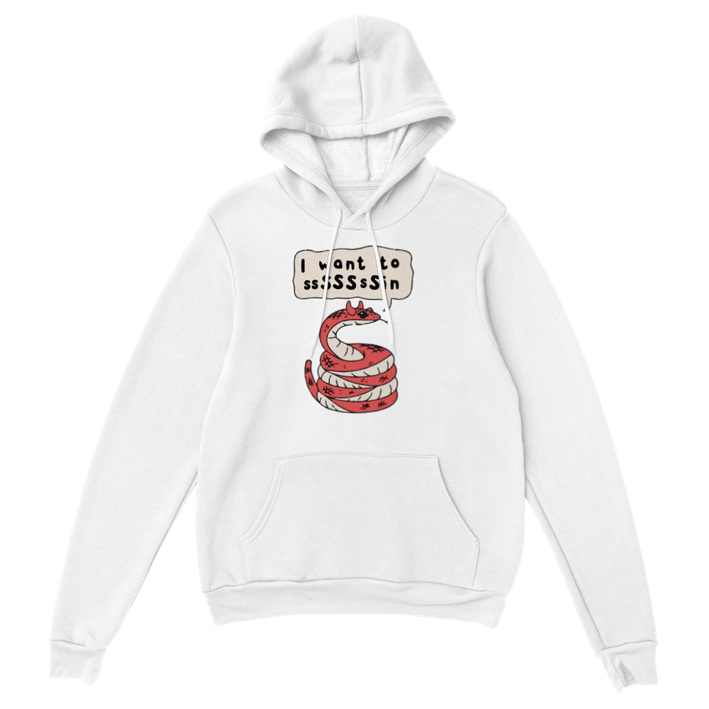 I want to ssSSsSin -- Classic Unisex Pullover Hoodie