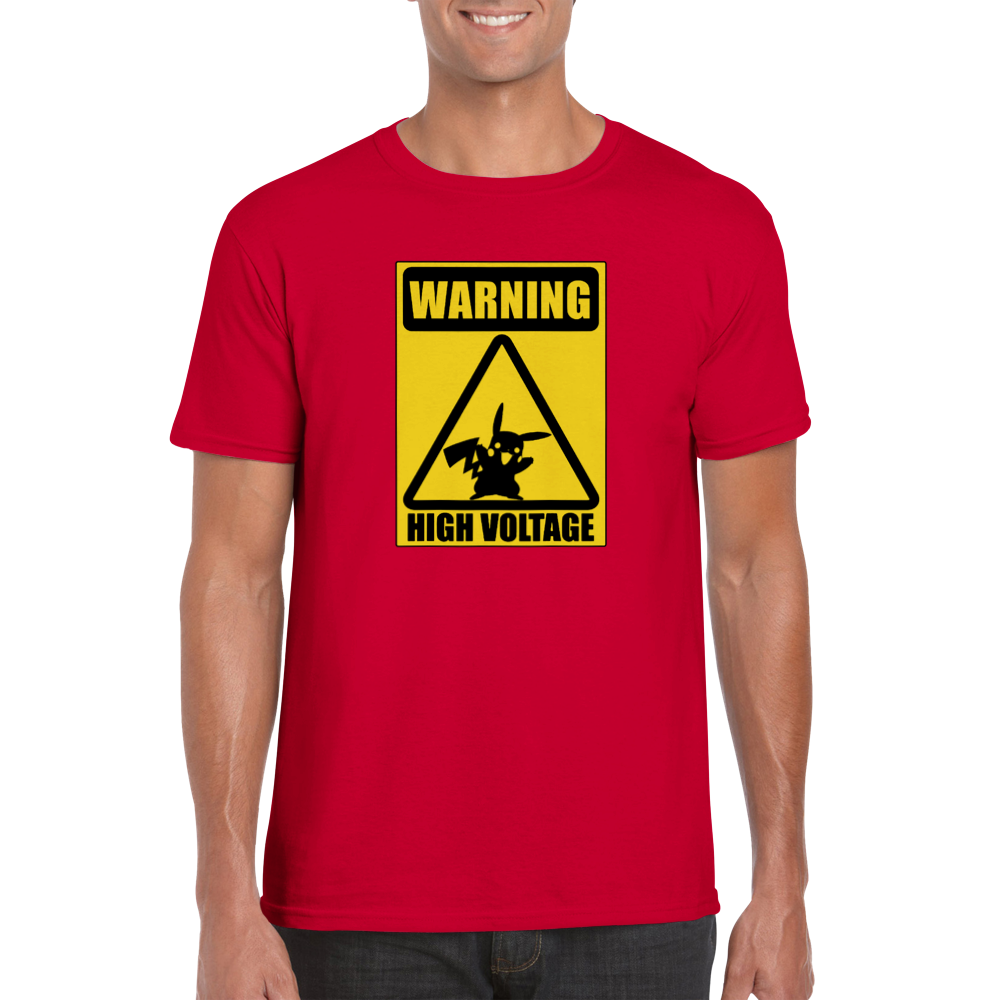 Warning! High Voltage - Classic Unisex Crewneck T-shirt