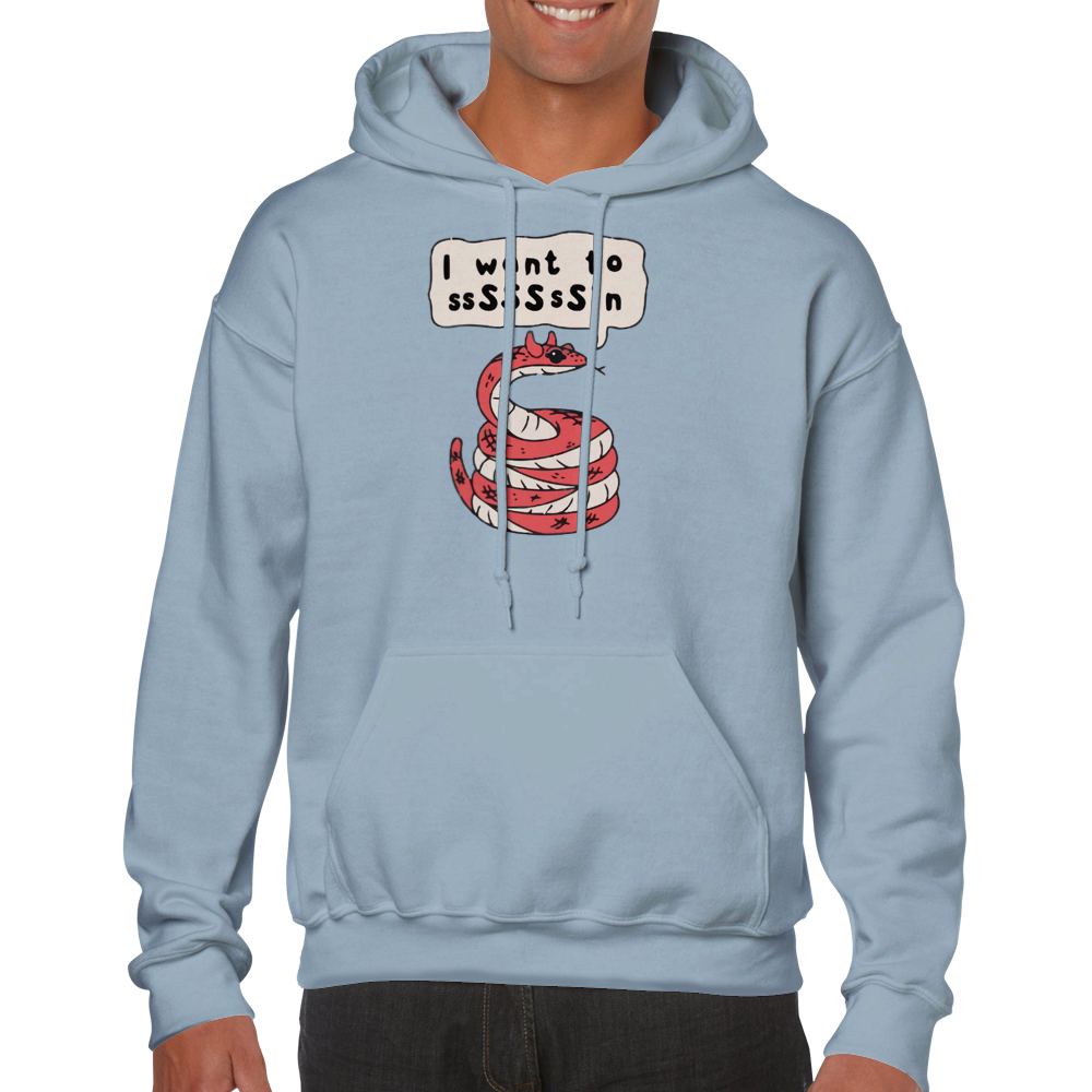 I want to ssSSsSin -- Classic Unisex Pullover Hoodie