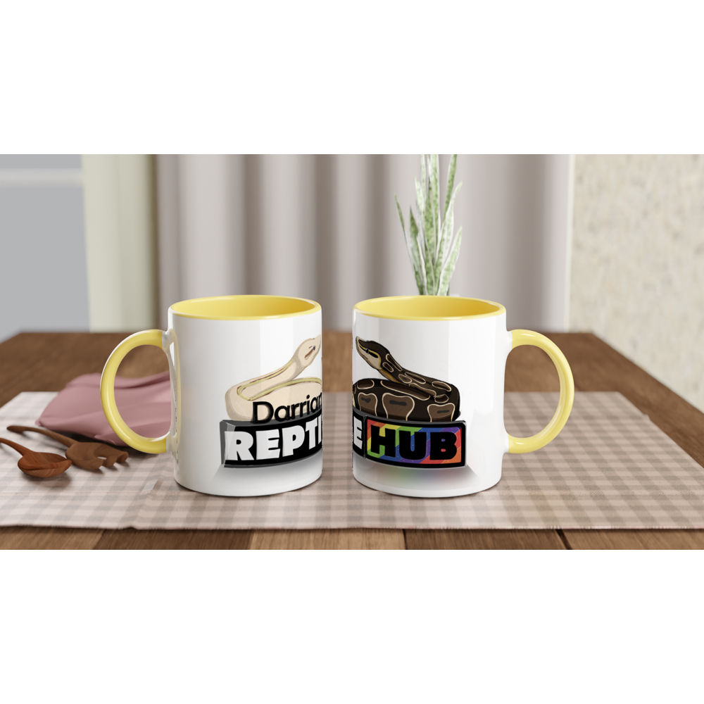 Darrian's Reptile Hub -  11oz Ceramic Mug with Color Inside