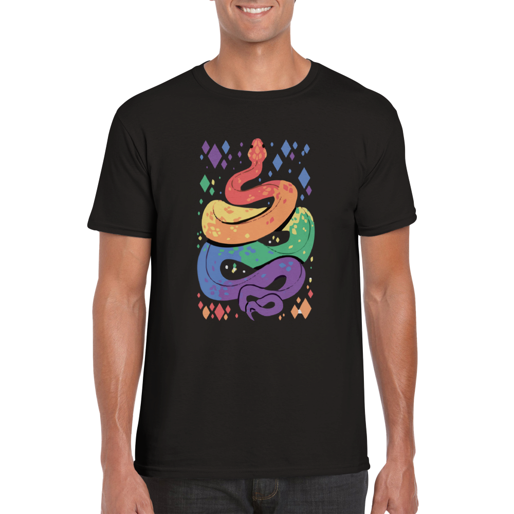 Rainbow Snake-Classic Unisex Crewneck T-shirt