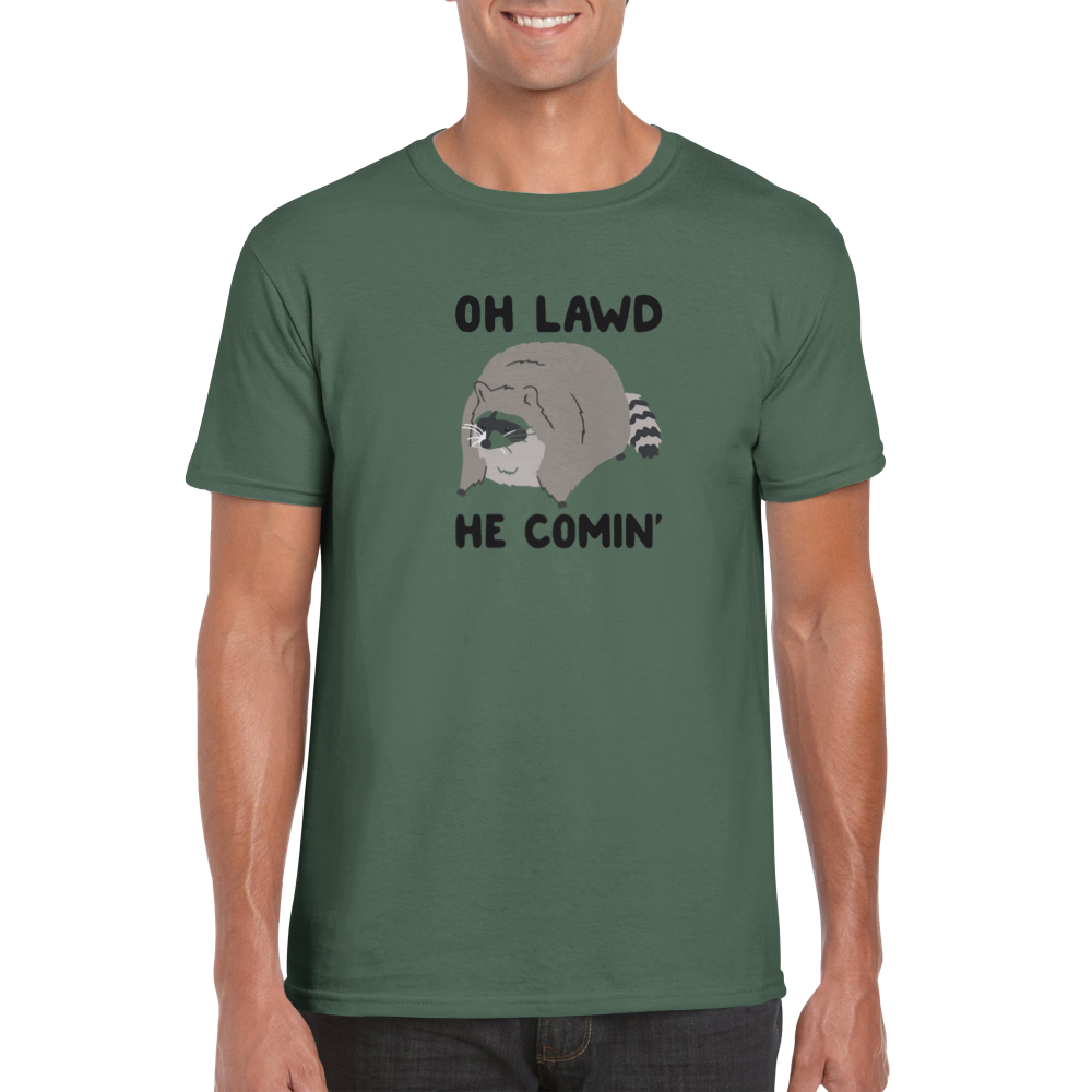 Oh Lawd, He Comin'! -- Classic Unisex Crewneck T-shirt