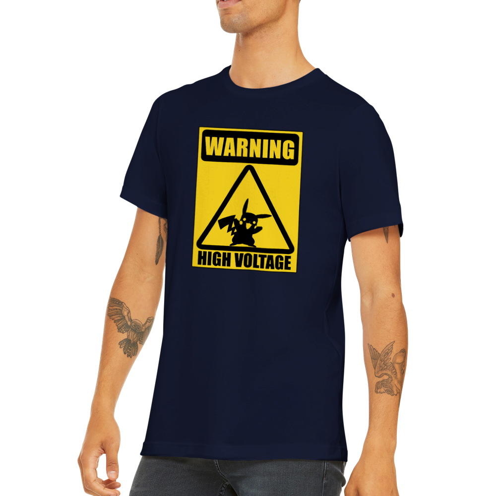 Warning! High Voltage - Classic Unisex Crewneck T-shirt