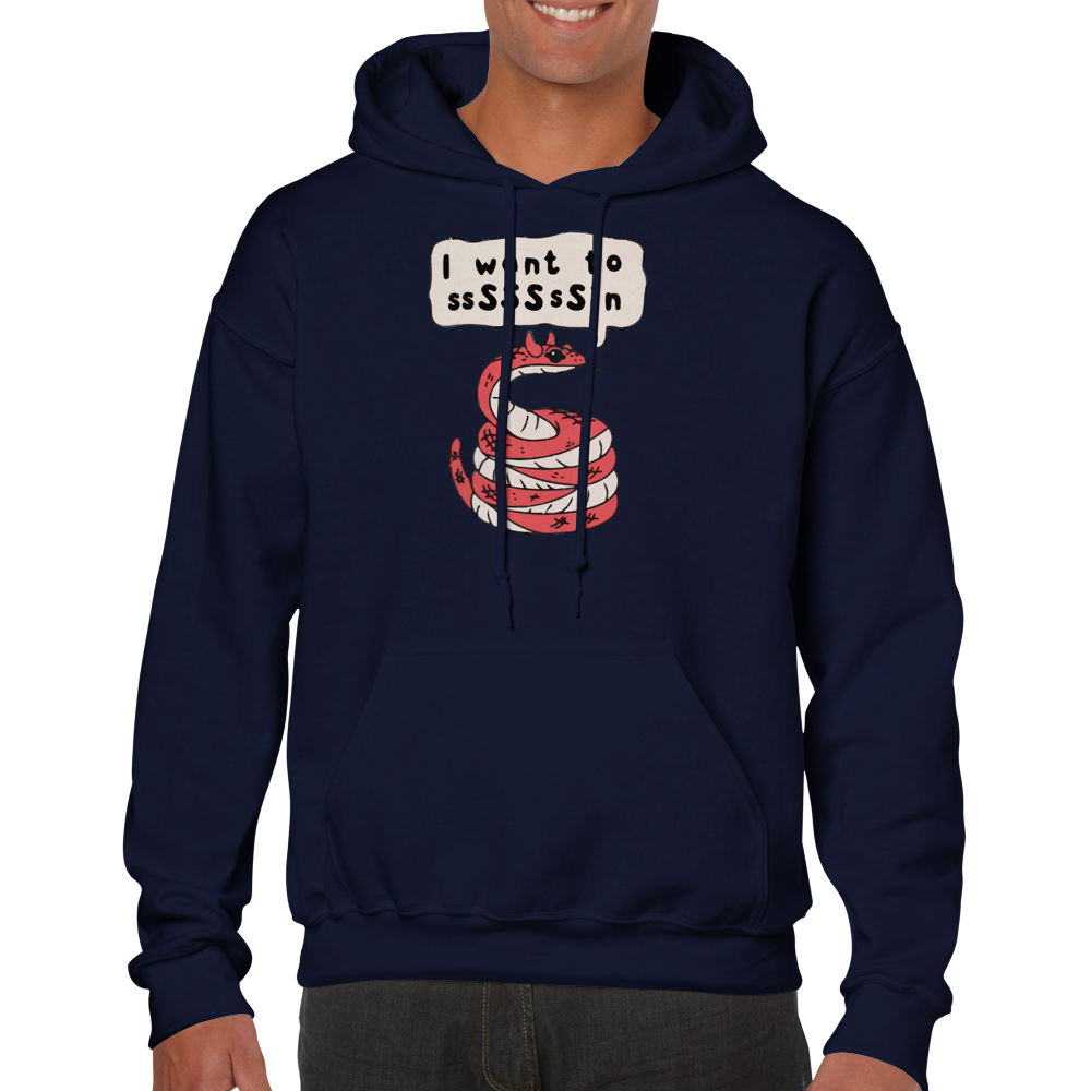 I want to ssSSsSin -- Classic Unisex Pullover Hoodie