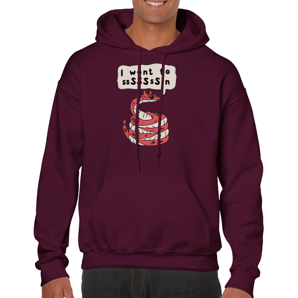 I want to ssSSsSin -- Classic Unisex Pullover Hoodie