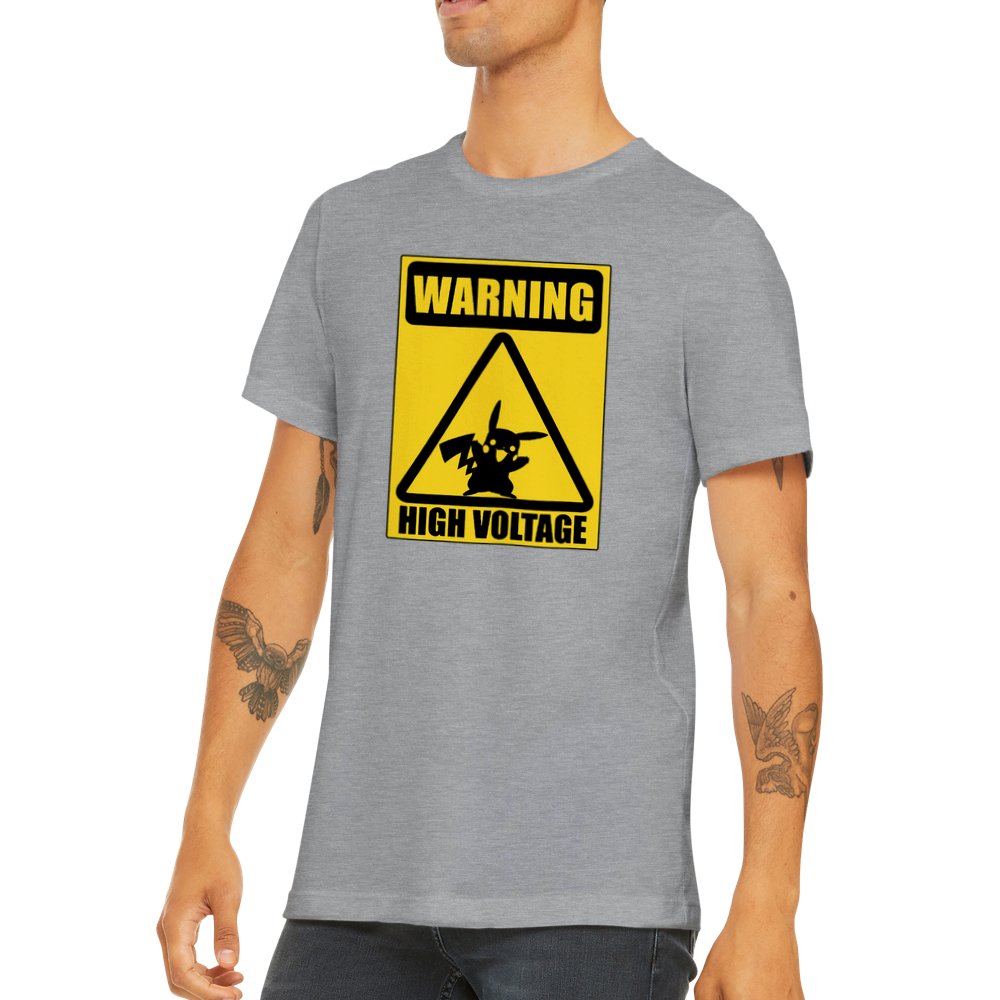 Warning! High Voltage - Classic Unisex Crewneck T-shirt