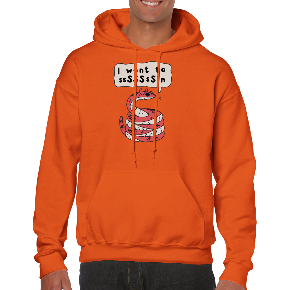 I want to ssSSsSin -- Classic Unisex Pullover Hoodie