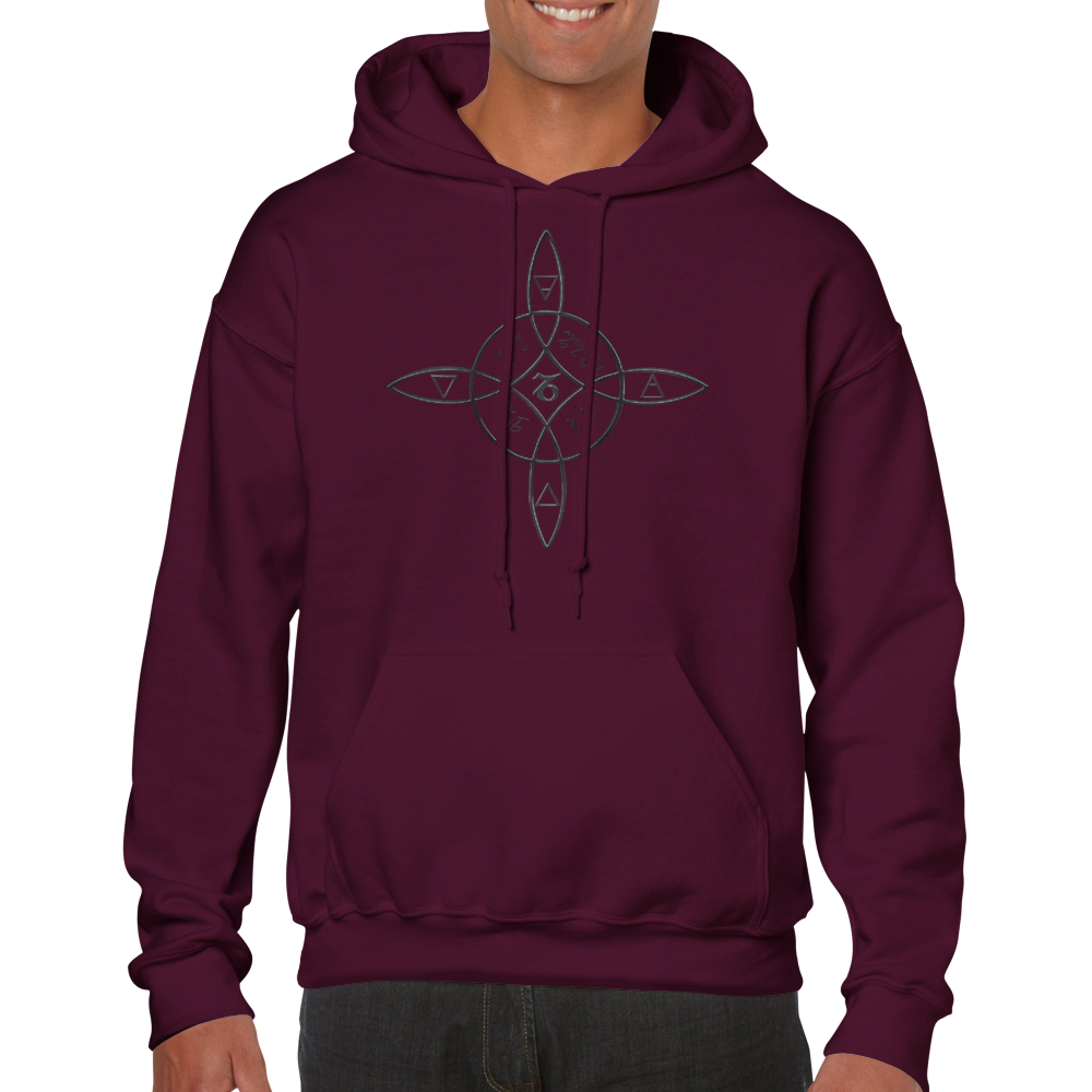 Gavin-Classic Unisex Pullover Hoodie (Black)